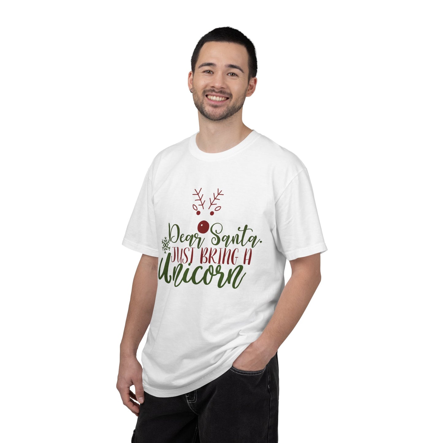 Christmas Graphic T-Shirt — “Dear Santa Just Bring A Unicorn” / “Dear Santa I Can Explain” Holiday Tee