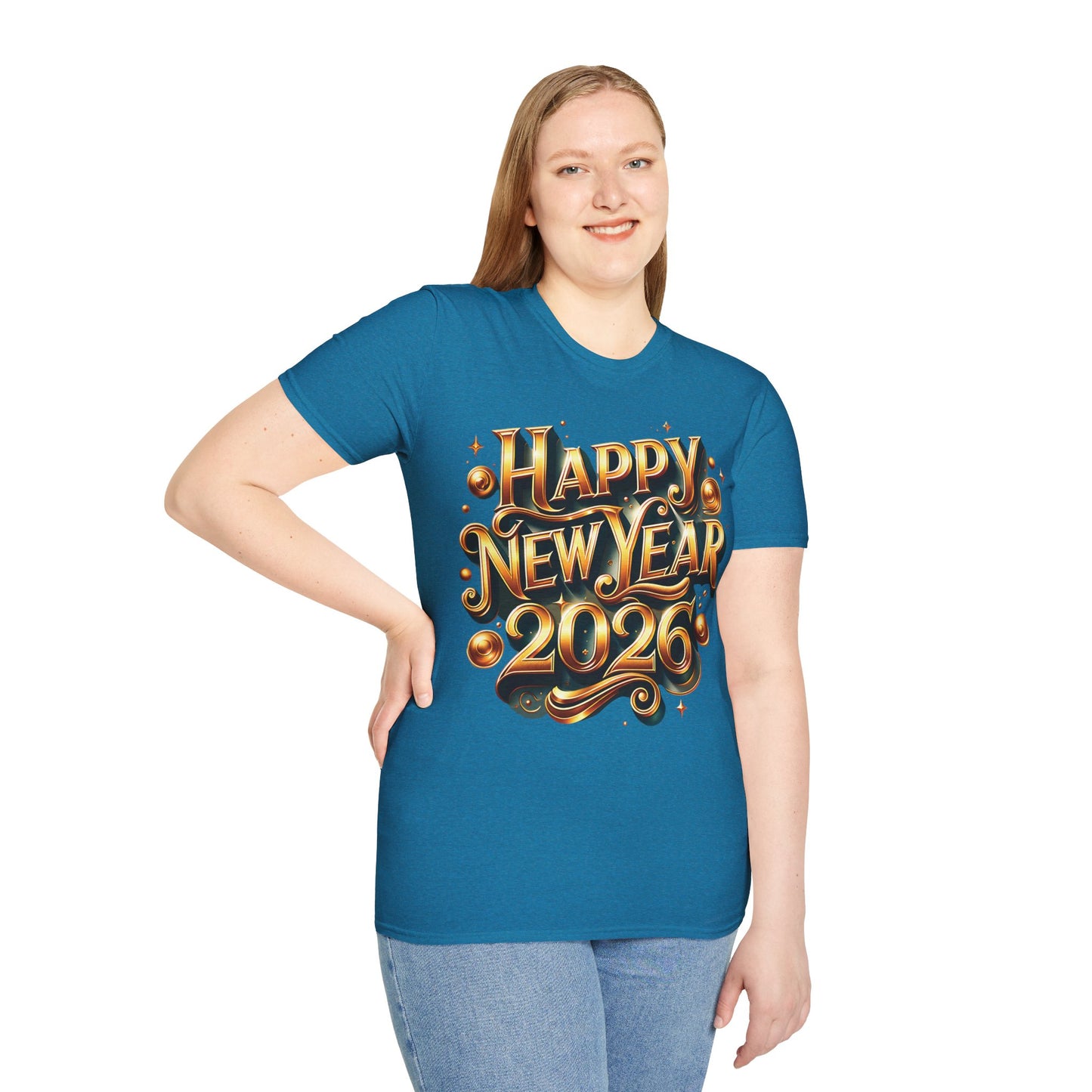 Happy New Year 2026 Unisex Softstyle T-Shirt