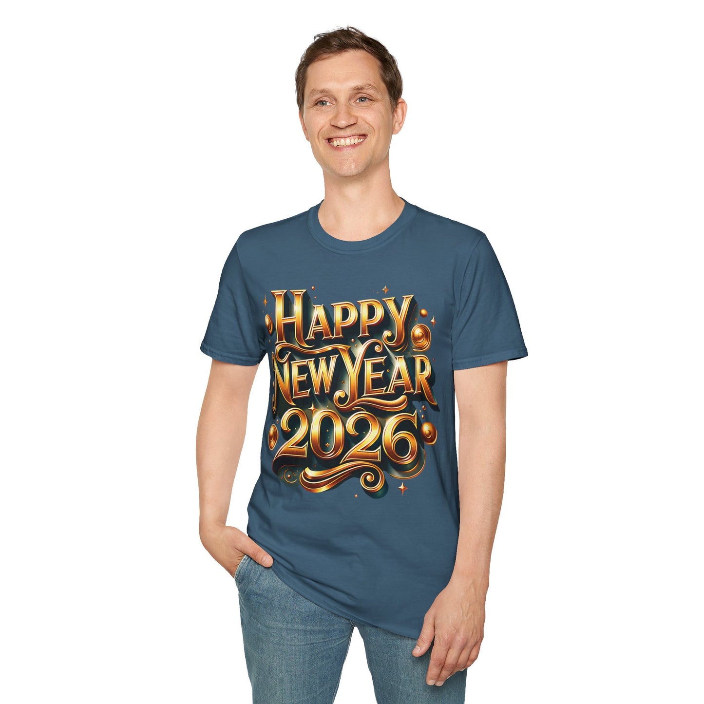 Happy New Year 2026 Unisex Softstyle T-Shirt