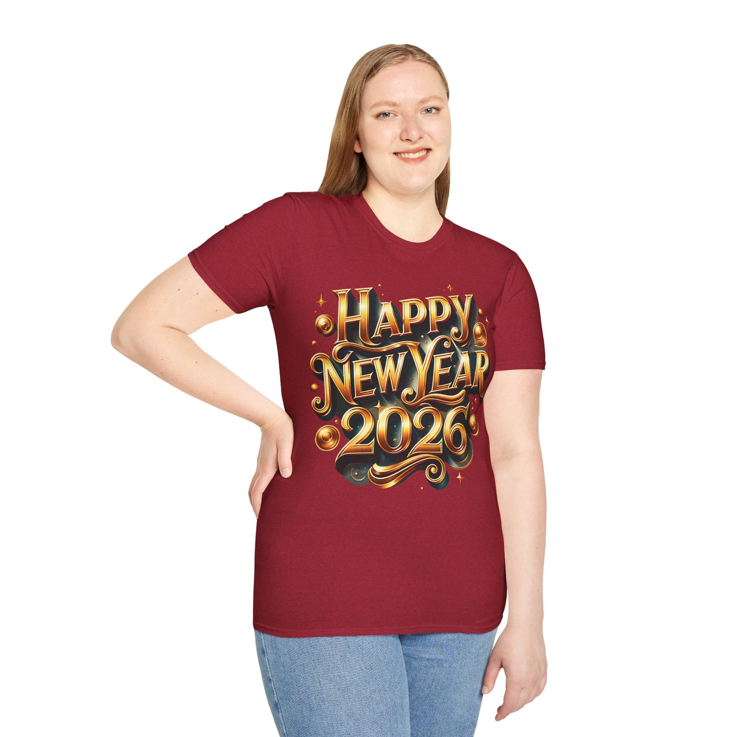 Happy New Year 2026 Unisex Softstyle T-Shirt
