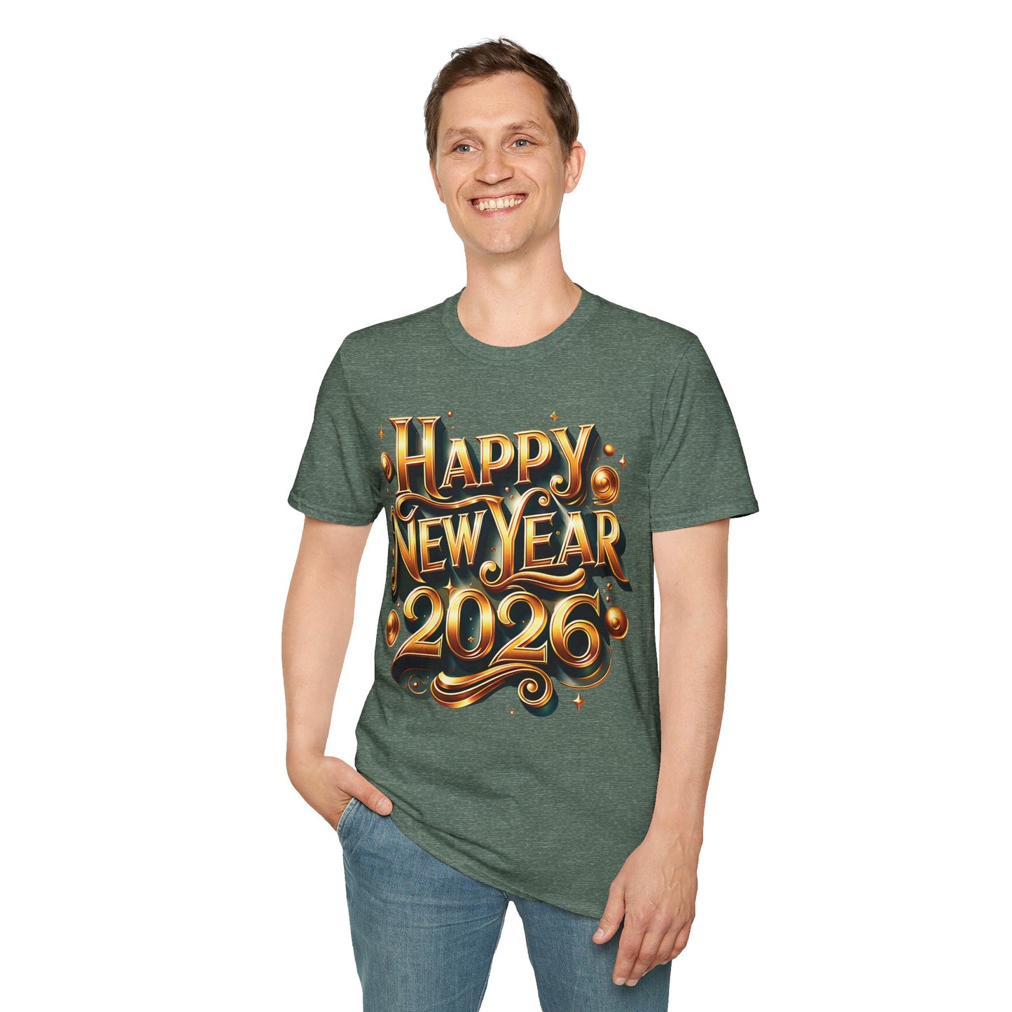 Happy New Year 2026 Unisex Softstyle T-Shirt