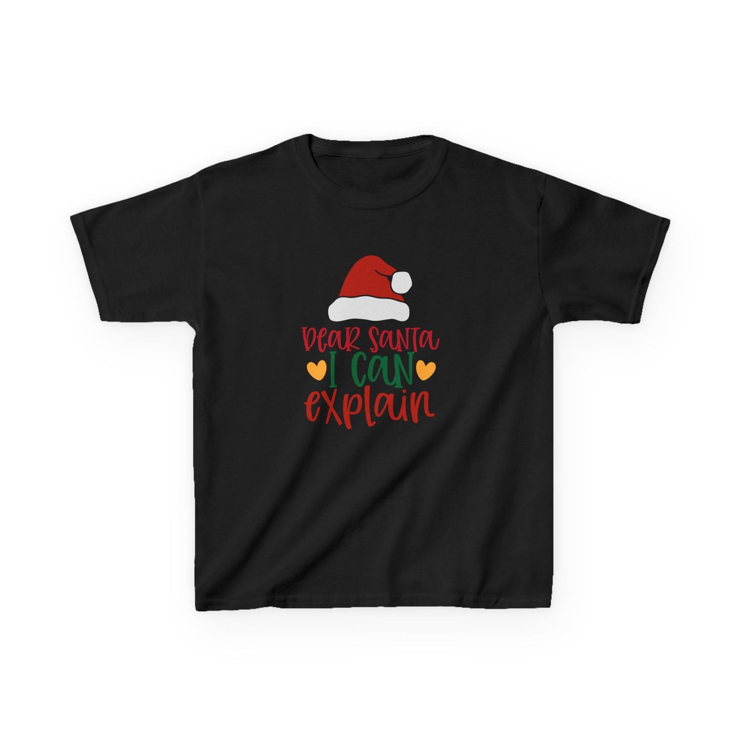Kids Christmas T‑Shirt — “Dear Santa I Can Explain” Holiday Tee