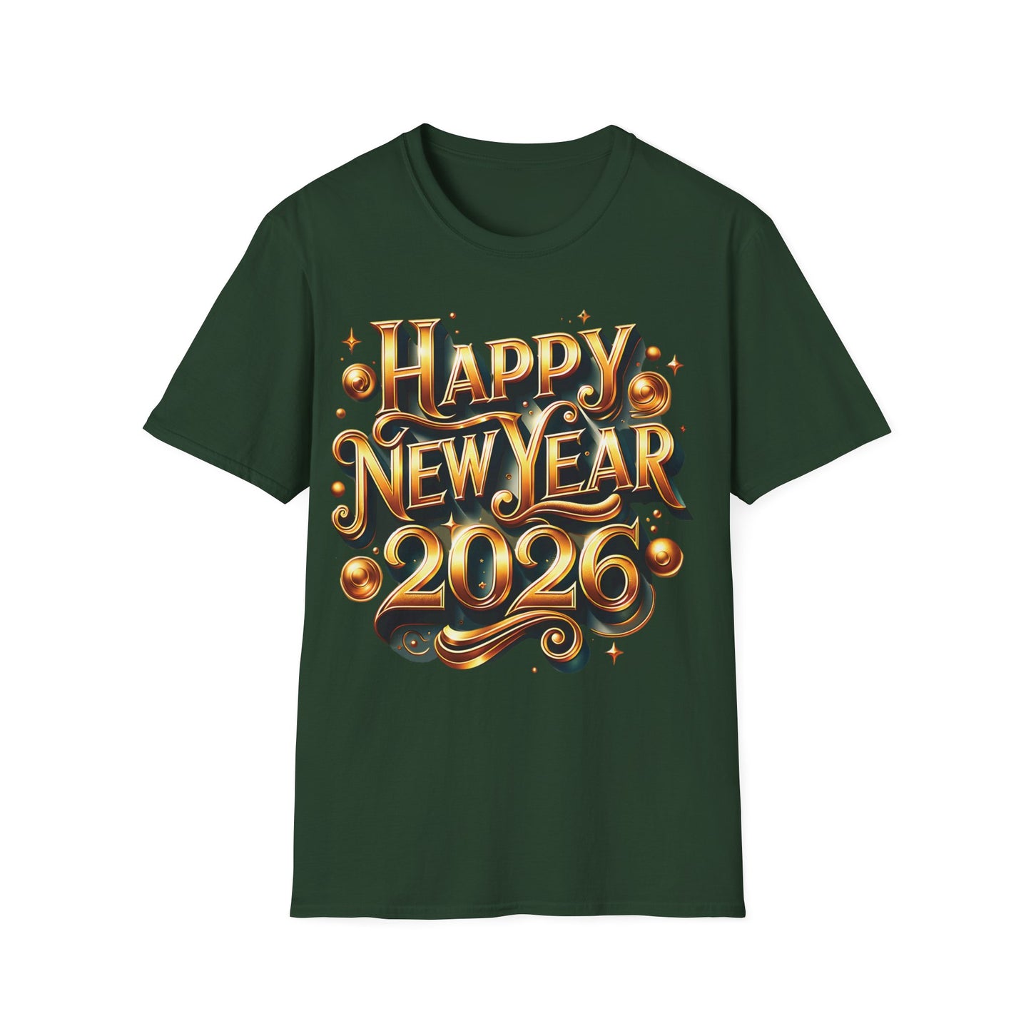 Happy New Year 2026 Unisex Softstyle T-Shirt