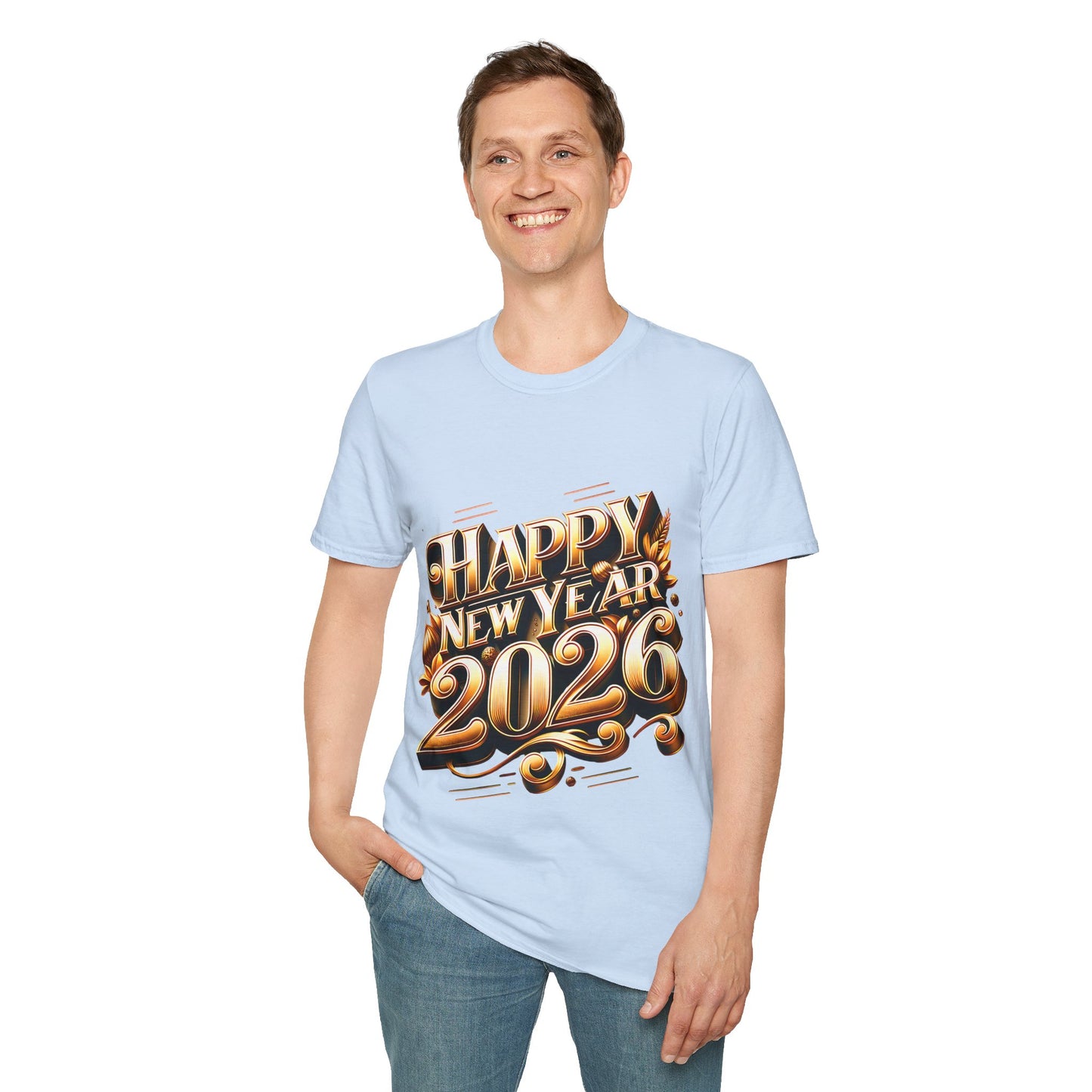 Happy New Year 2026 Unisex Softstyle T-Shirt