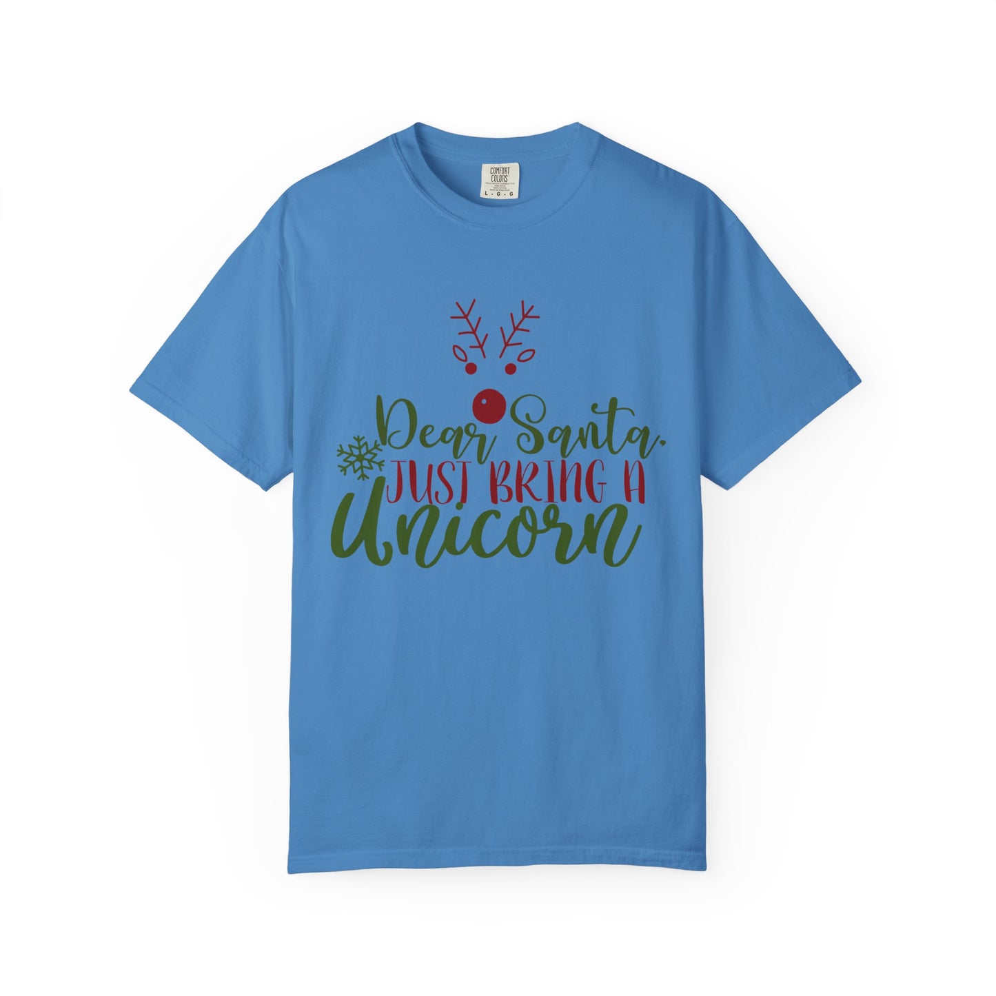 Christmas Graphic T-Shirt — “Dear Santa Just Bring A Unicorn” / “Dear Santa I Can Explain” Holiday Tee