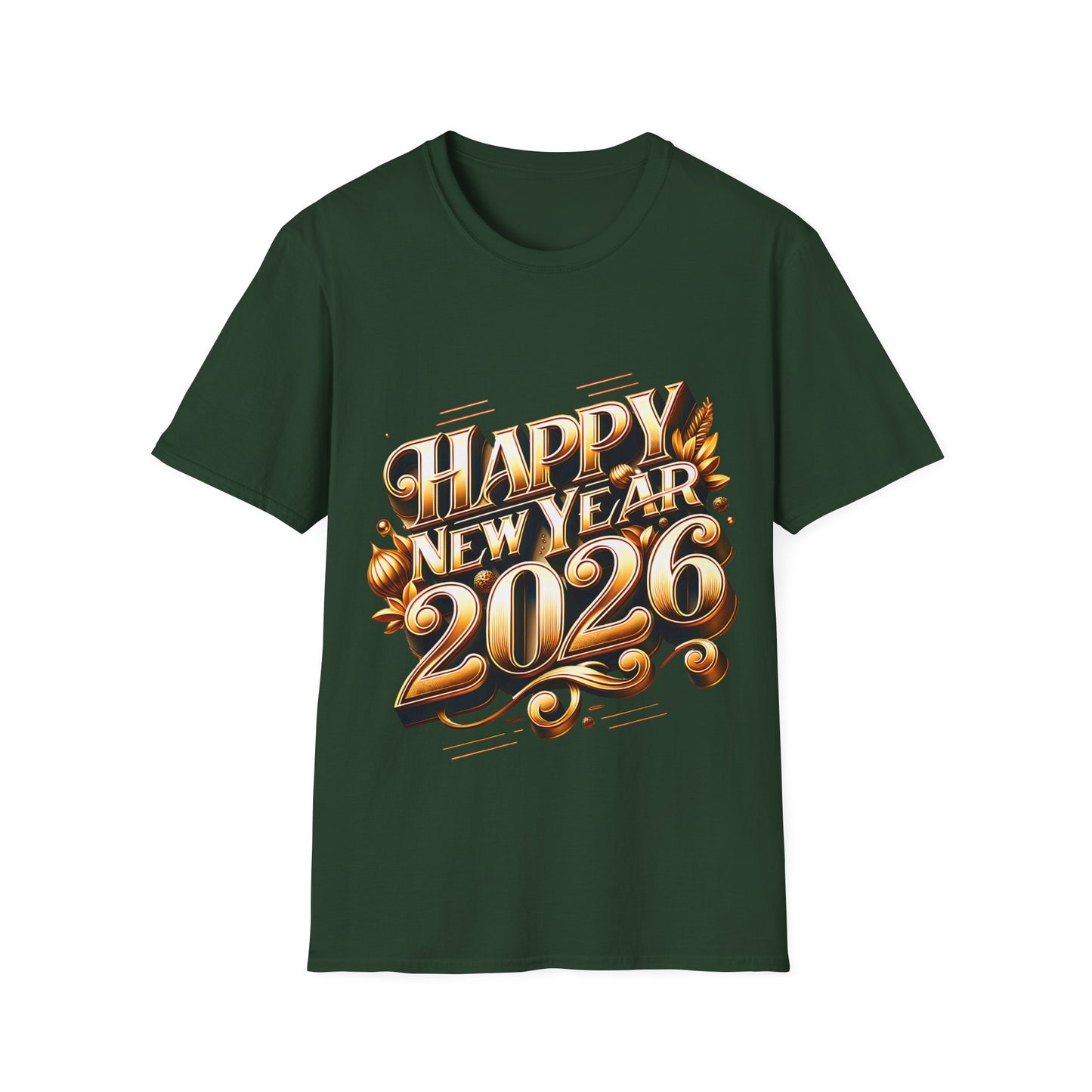 Happy New Year 2026 Unisex Softstyle T-Shirt
