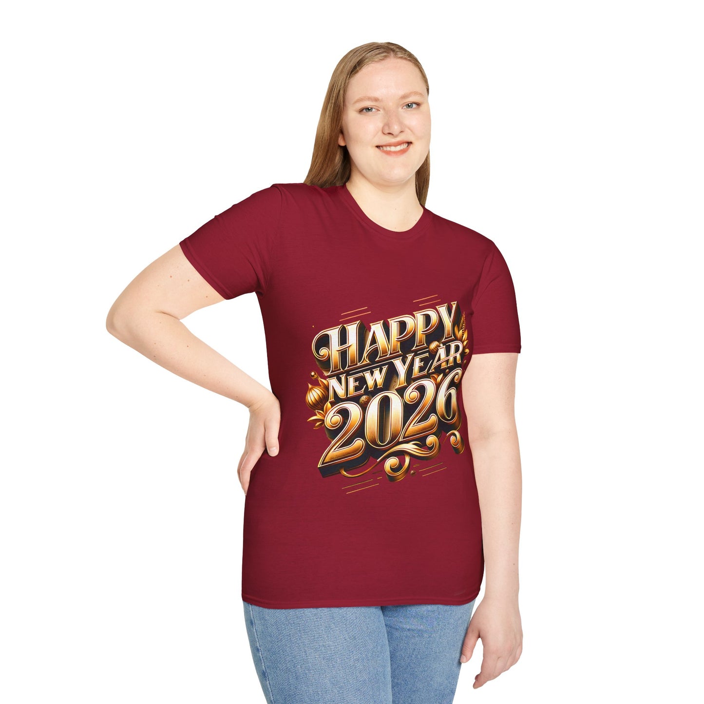Happy New Year 2026 Unisex Softstyle T-Shirt