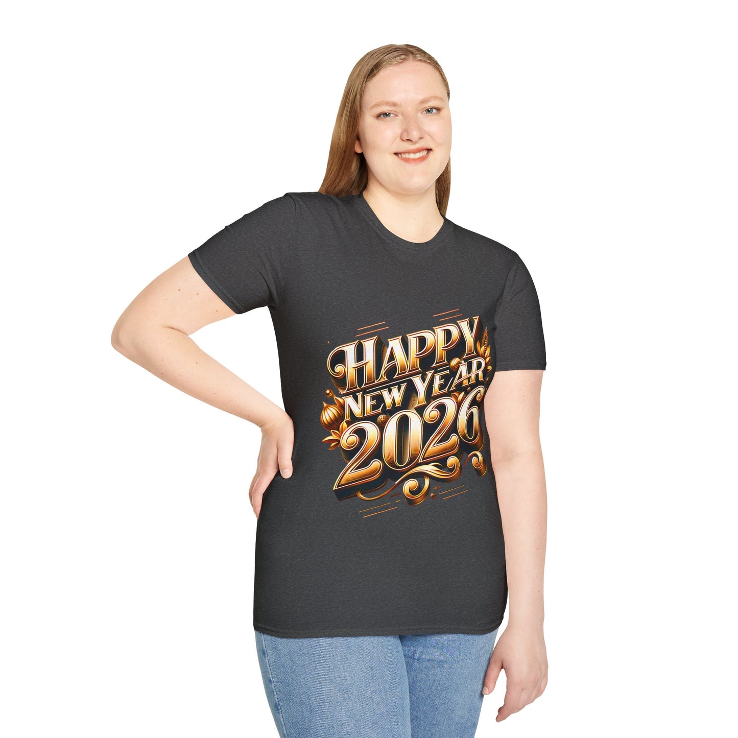 Happy New Year 2026 Unisex Softstyle T-Shirt