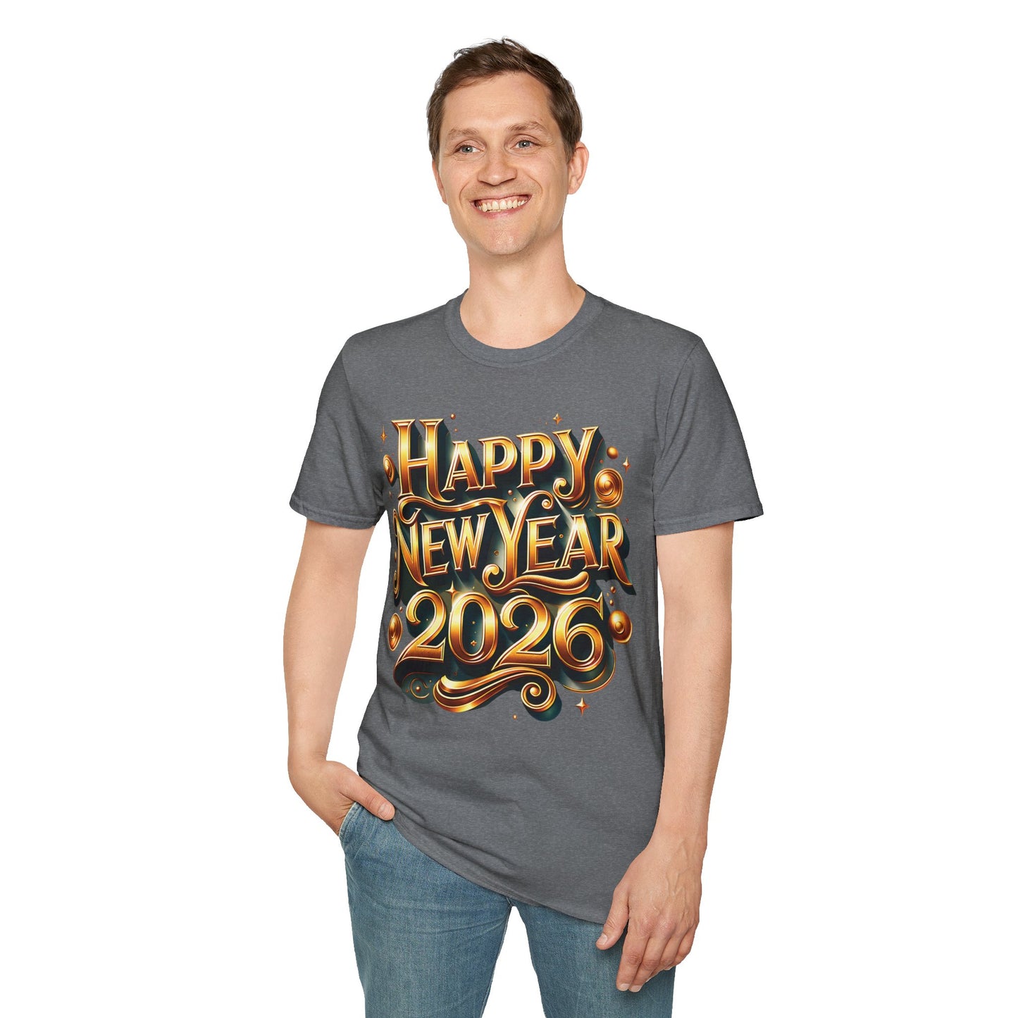 Happy New Year 2026 Unisex Softstyle T-Shirt