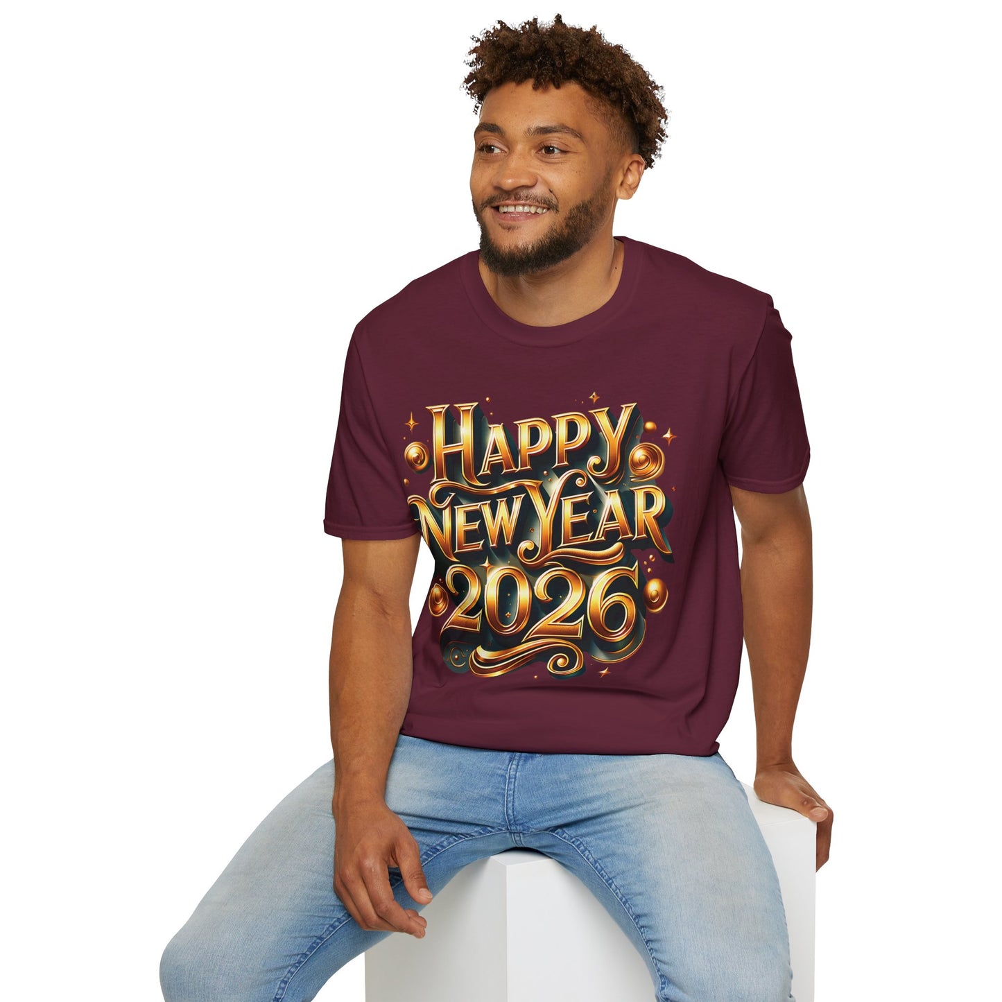 Happy New Year 2026 Unisex Softstyle T-Shirt