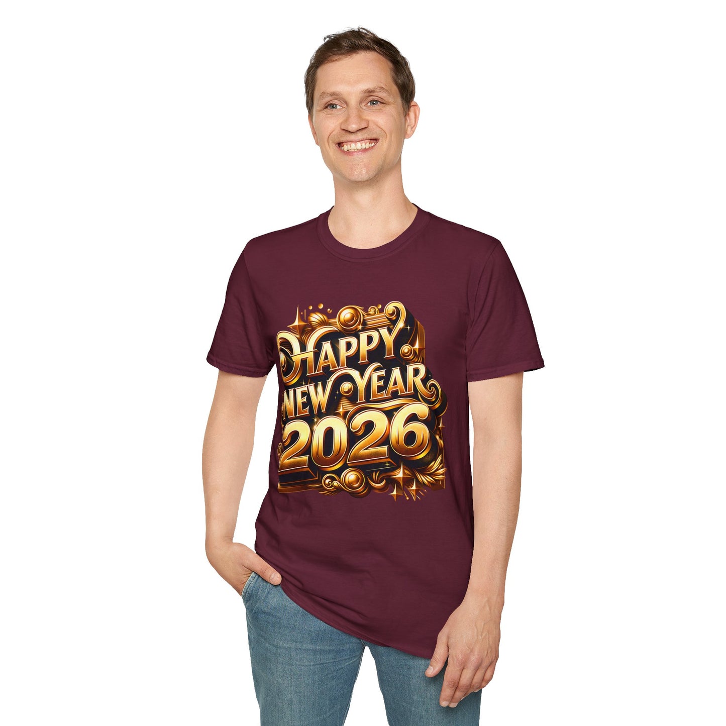 Happy New Year 2026 Softstyle T-Shirt