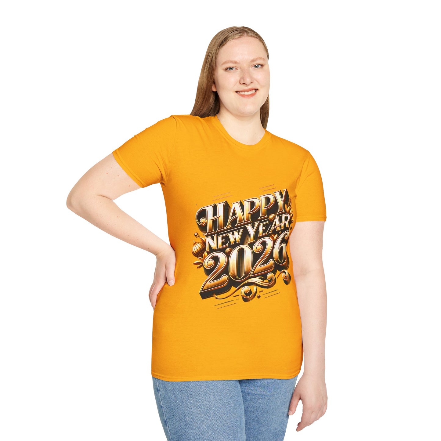 Happy New Year 2026 Unisex Softstyle T-Shirt