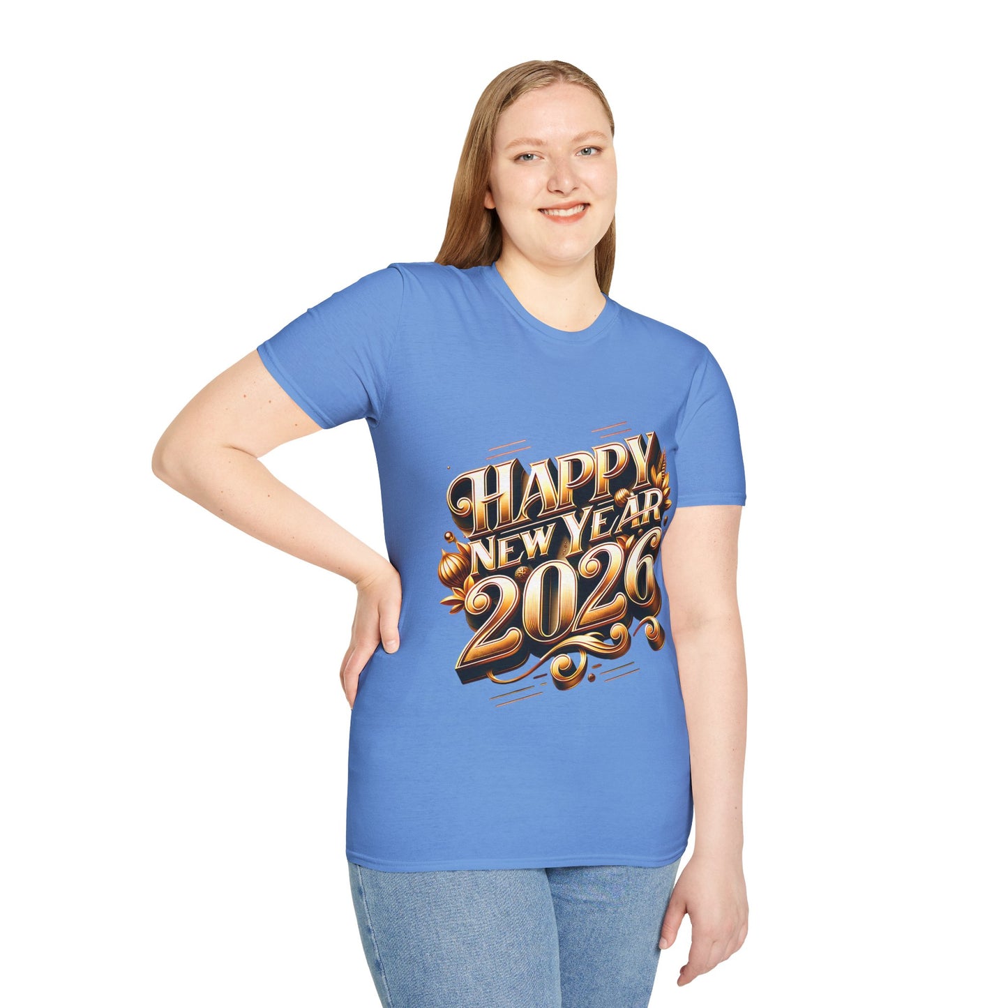 Happy New Year 2026 Unisex Softstyle T-Shirt