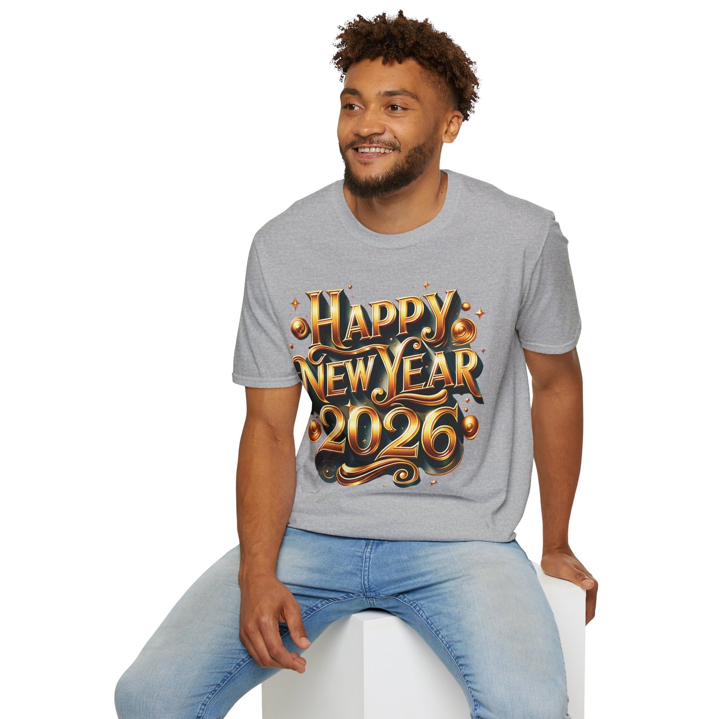 Happy New Year 2026 Unisex Softstyle T-Shirt