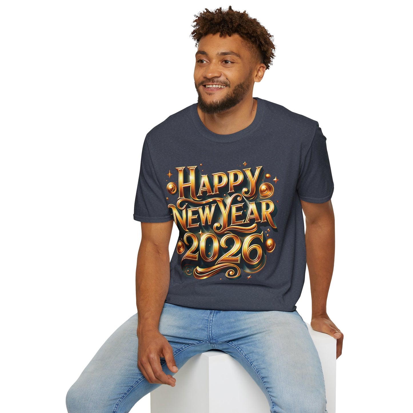 Happy New Year 2026 Unisex Softstyle T-Shirt