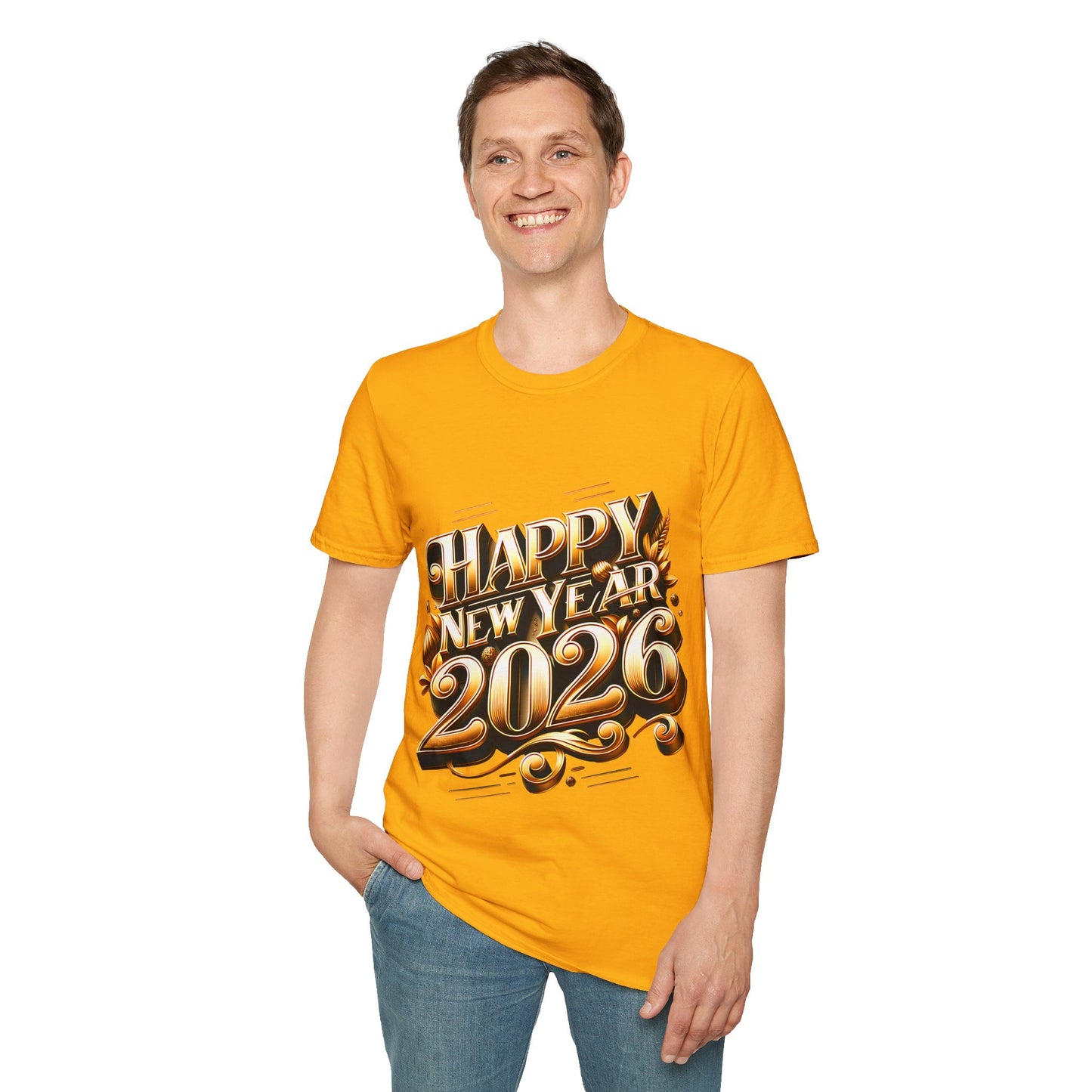 Happy New Year 2026 Unisex Softstyle T-Shirt