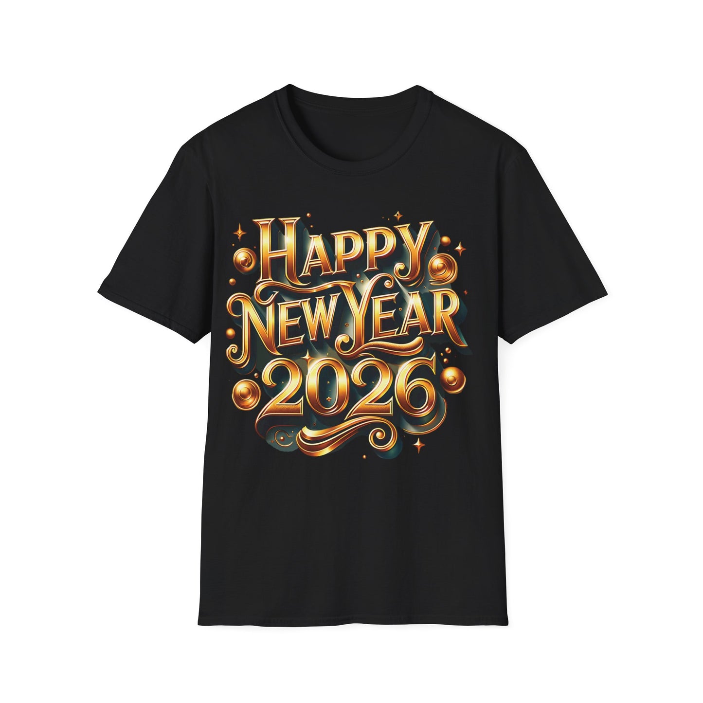 Happy New Year 2026 Unisex Softstyle T-Shirt