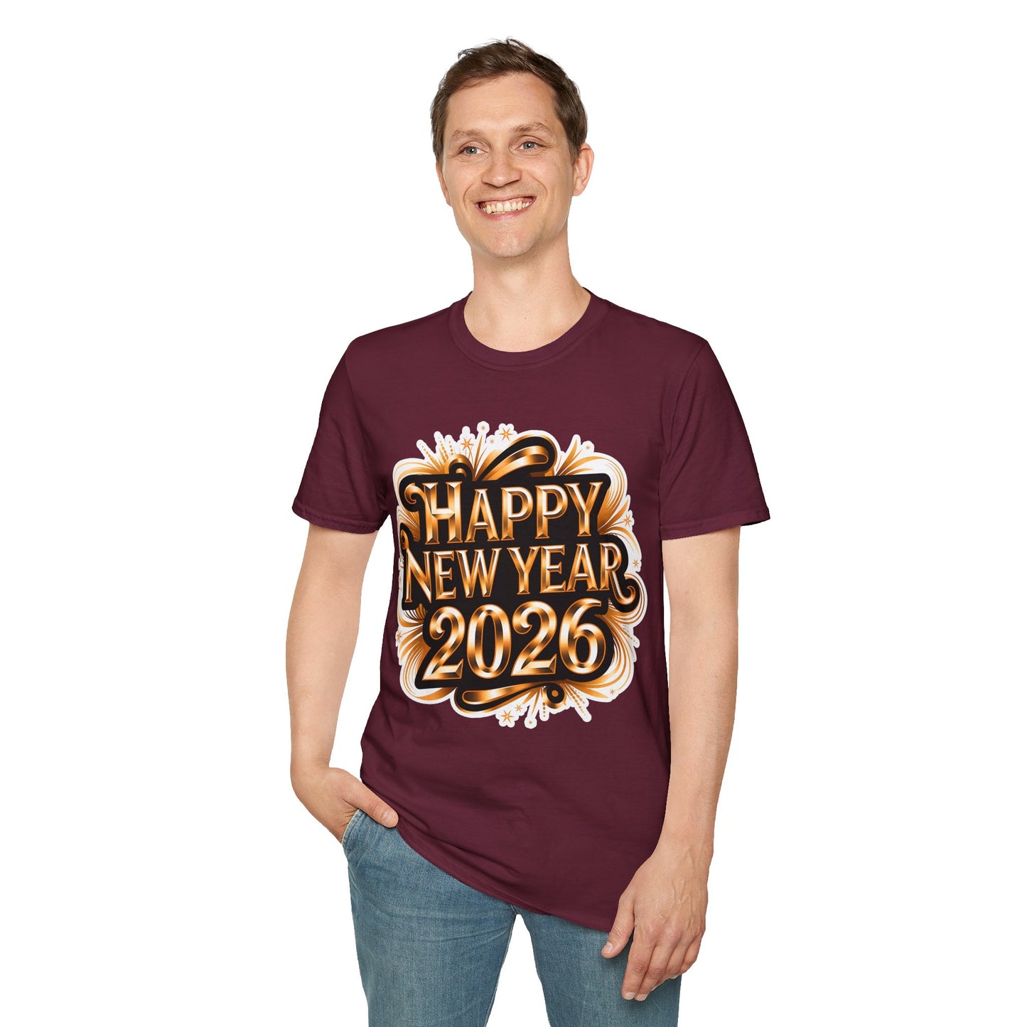 Happy New Year2026 Unisex Softstyle T-Shirt
