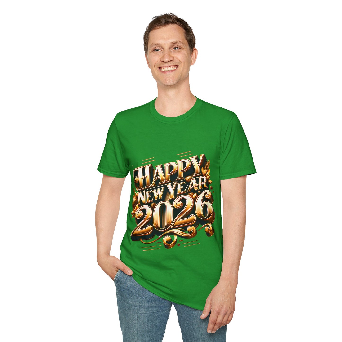 Happy New Year 2026 Unisex Softstyle T-Shirt