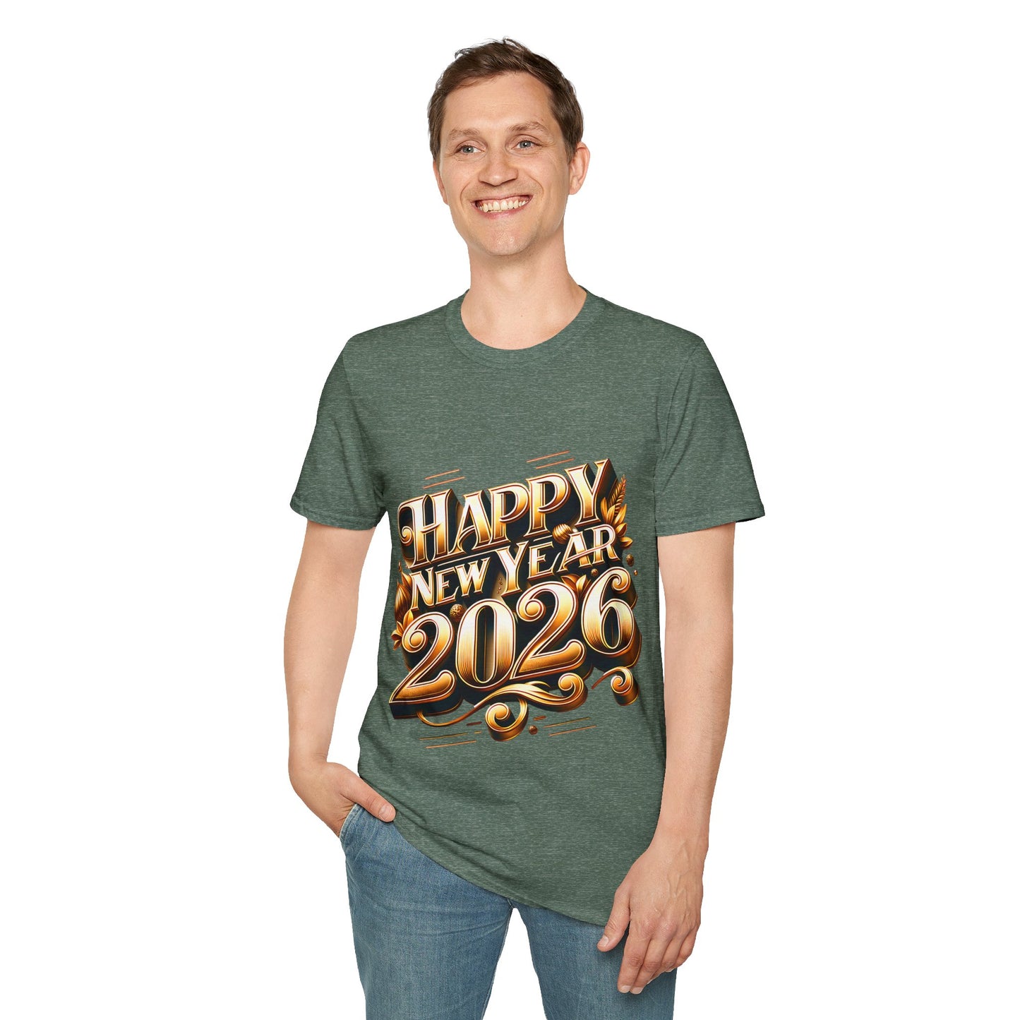 Happy New Year 2026 Unisex Softstyle T-Shirt