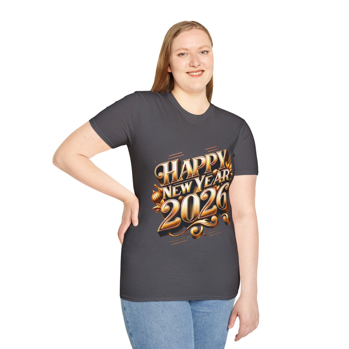 Happy New Year 2026 Unisex Softstyle T-Shirt