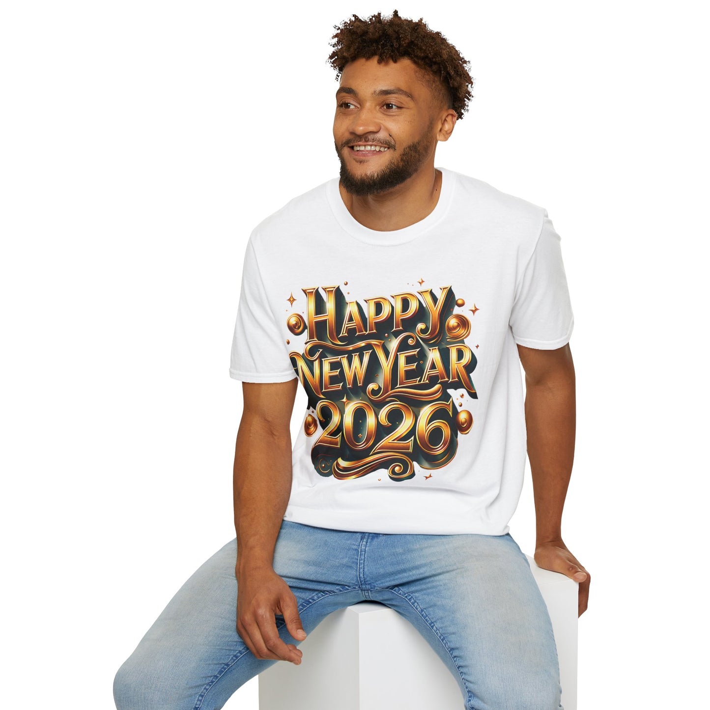 Happy New Year 2026 Unisex Softstyle T-Shirt
