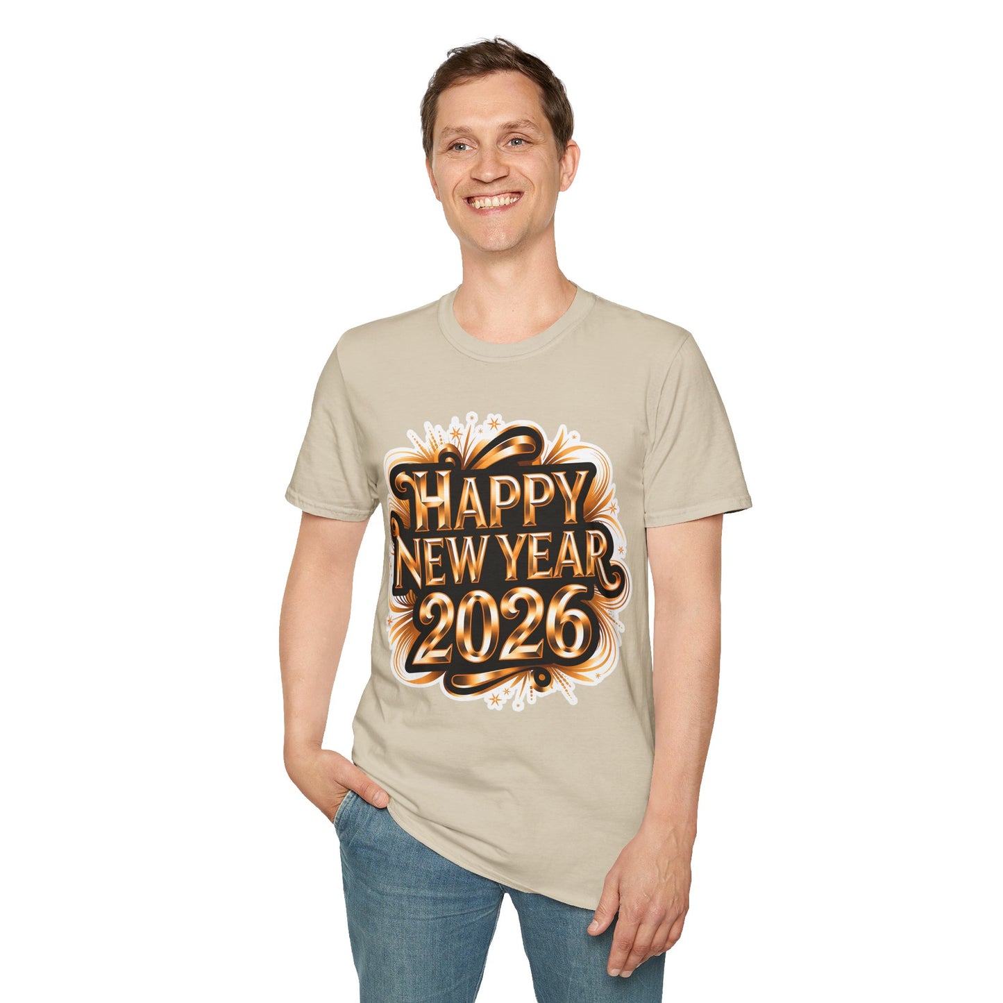 Happy New Year2026 Unisex Softstyle T-Shirt