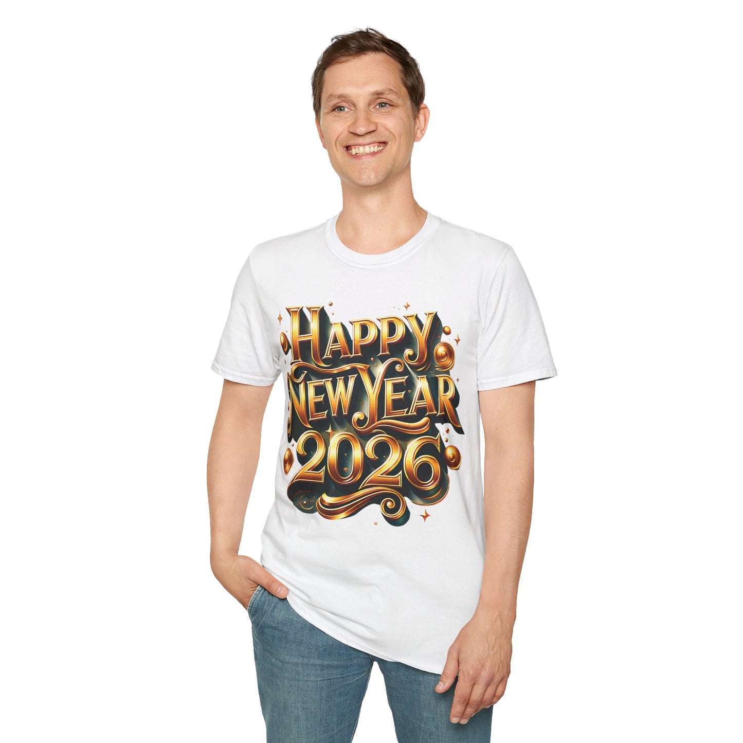 Happy New Year 2026 Unisex Softstyle T-Shirt