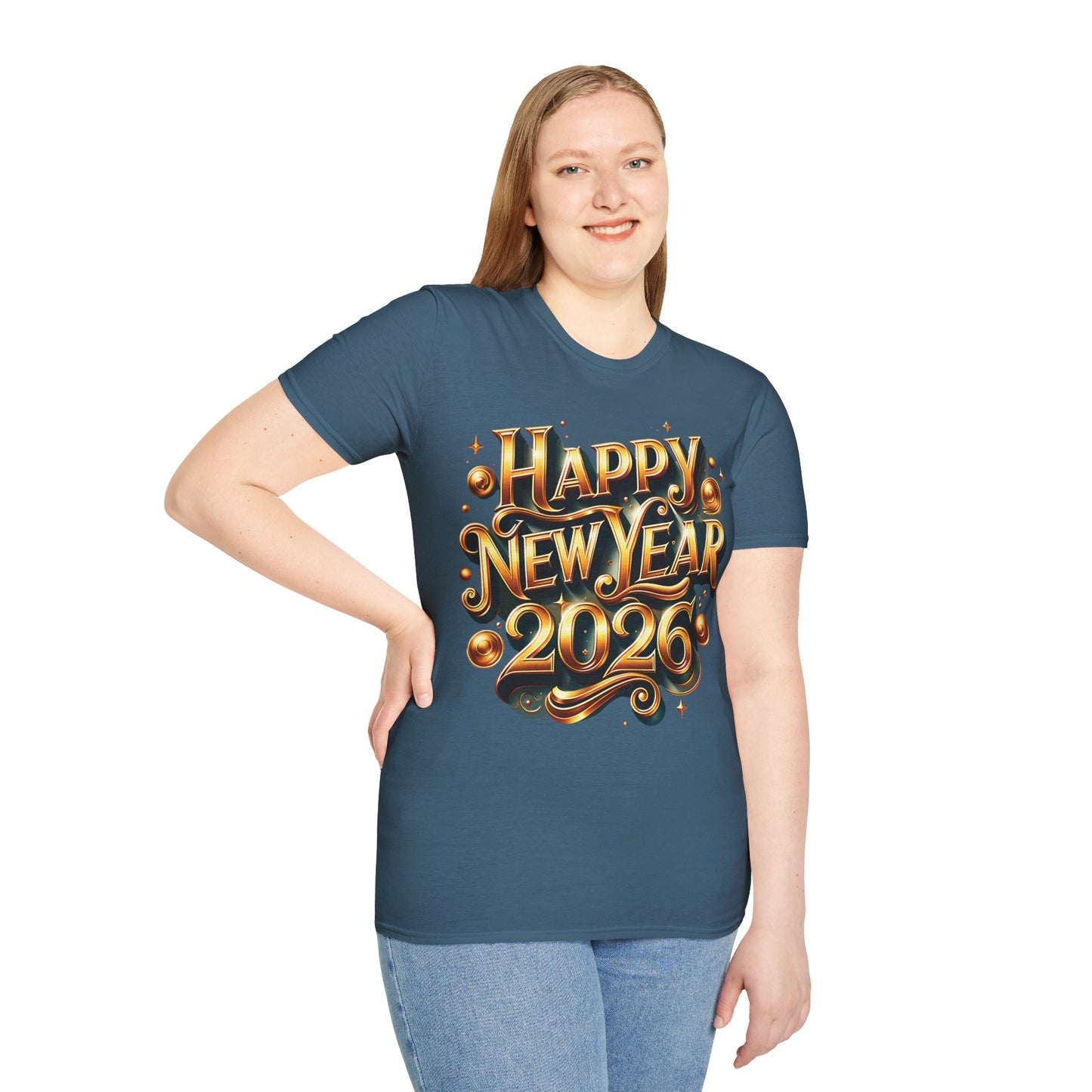Happy New Year 2026 Unisex Softstyle T-Shirt