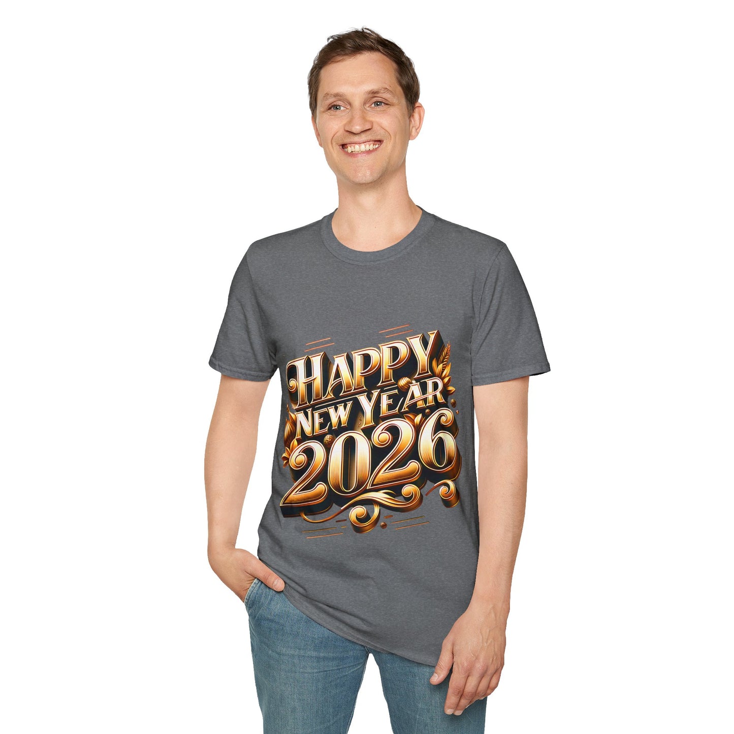 Happy New Year 2026 Unisex Softstyle T-Shirt