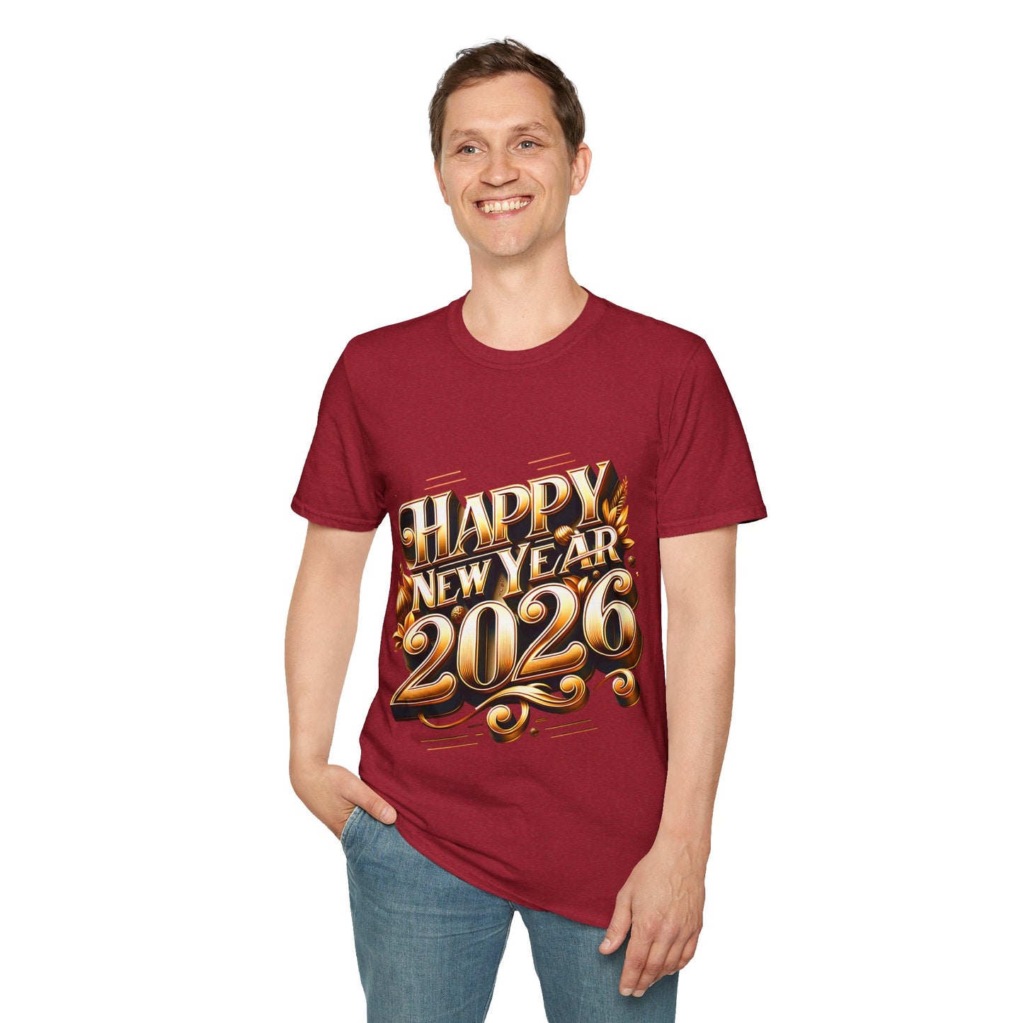 Happy New Year 2026 Unisex Softstyle T-Shirt