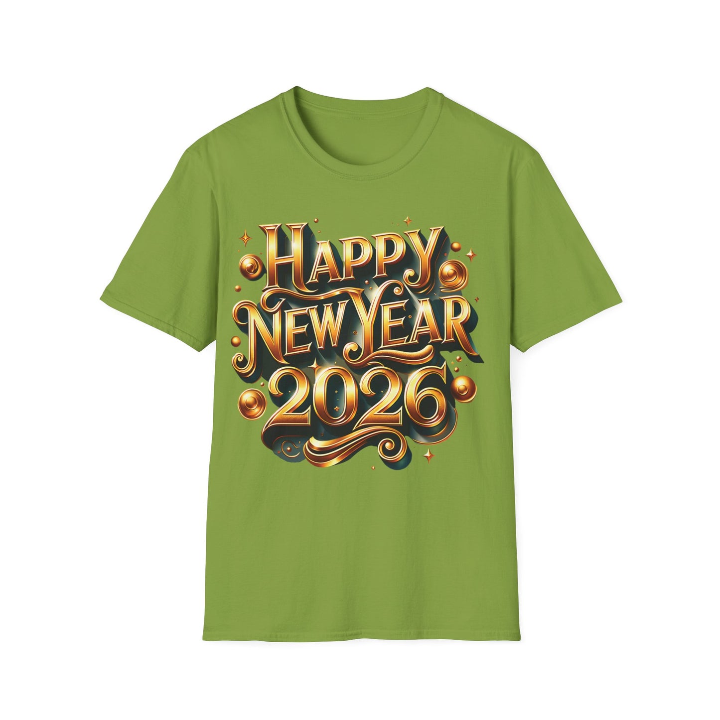 Happy New Year 2026 Unisex Softstyle T-Shirt