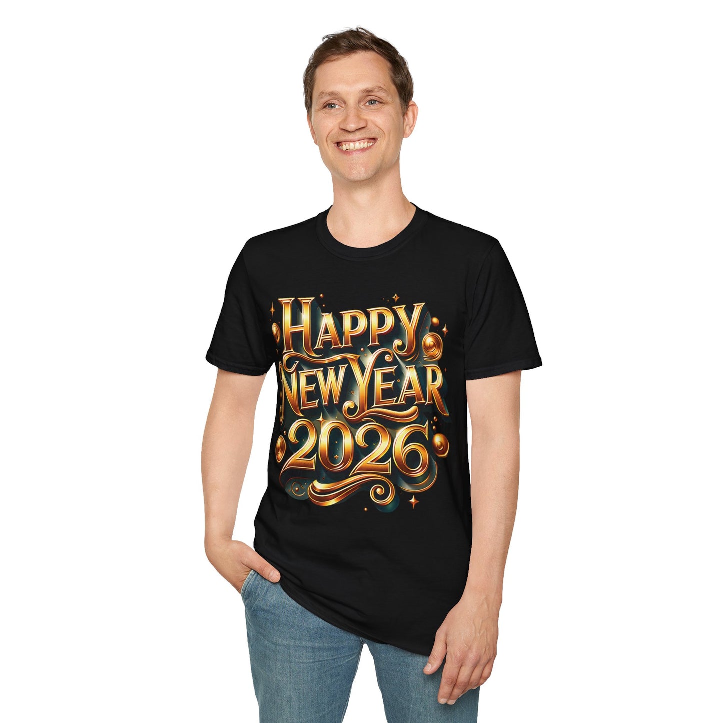 Happy New Year 2026 Unisex Softstyle T-Shirt