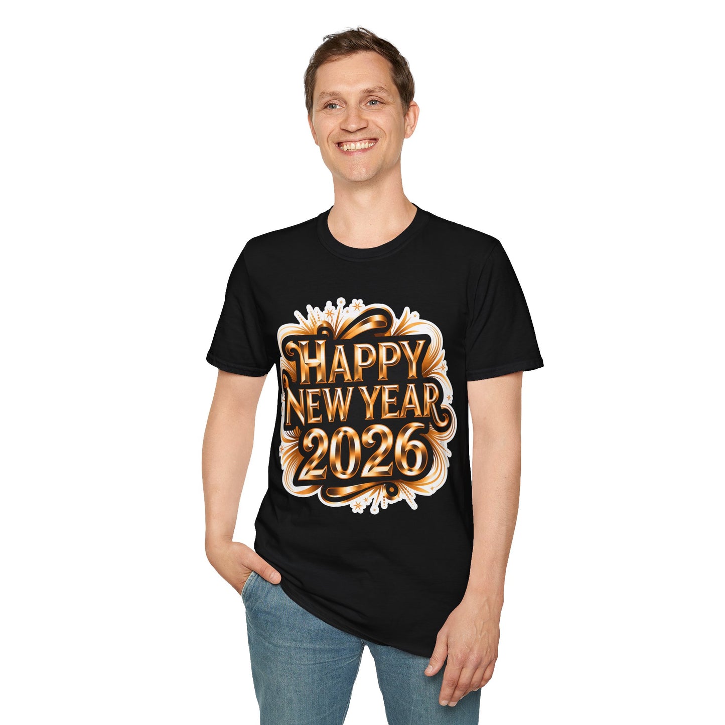 Happy New Year2026 Unisex Softstyle T-Shirt