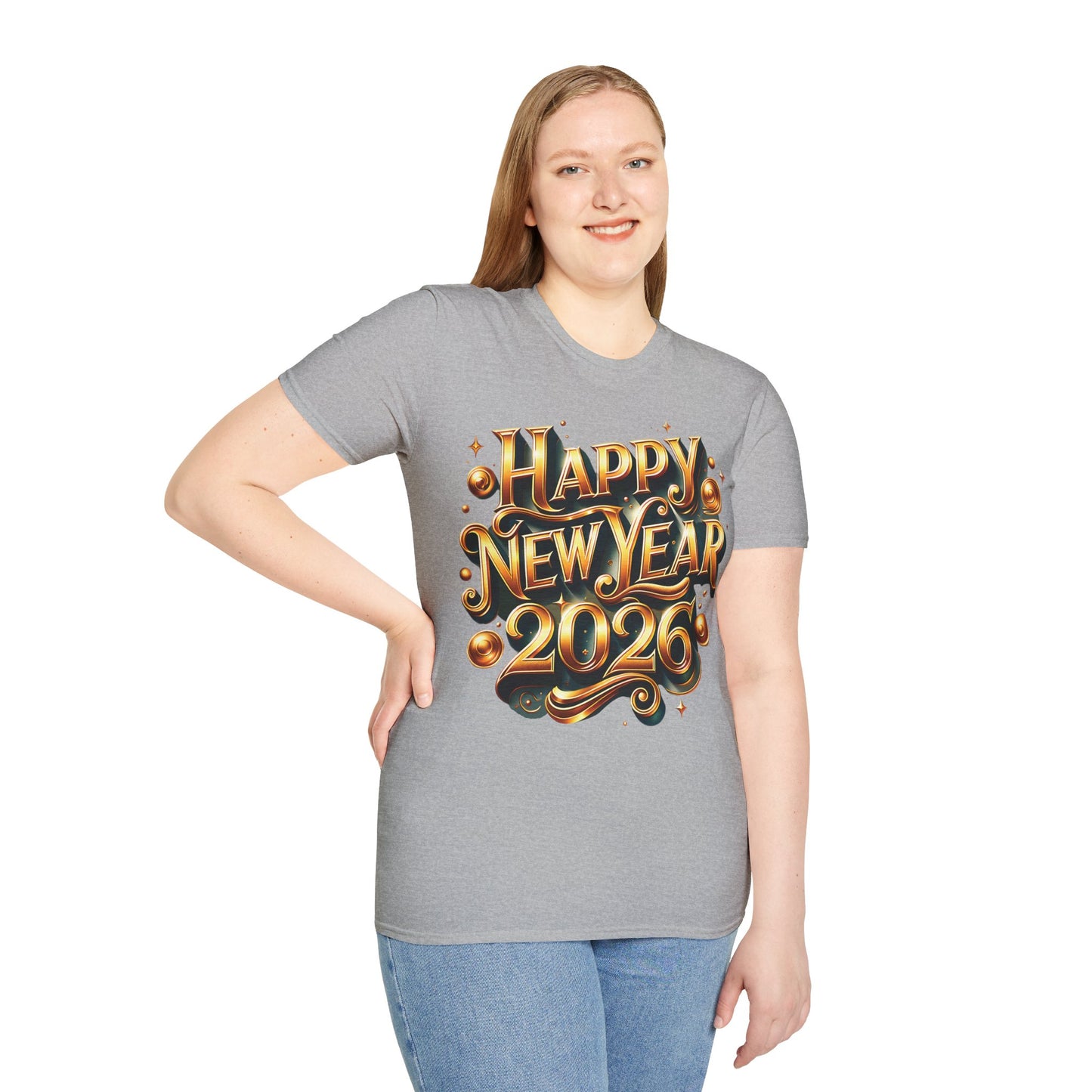 Happy New Year 2026 Unisex Softstyle T-Shirt