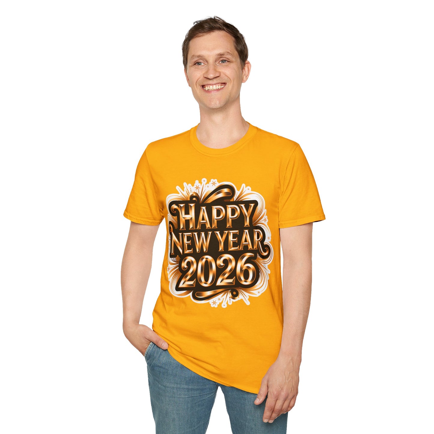 Happy New Year2026 Unisex Softstyle T-Shirt