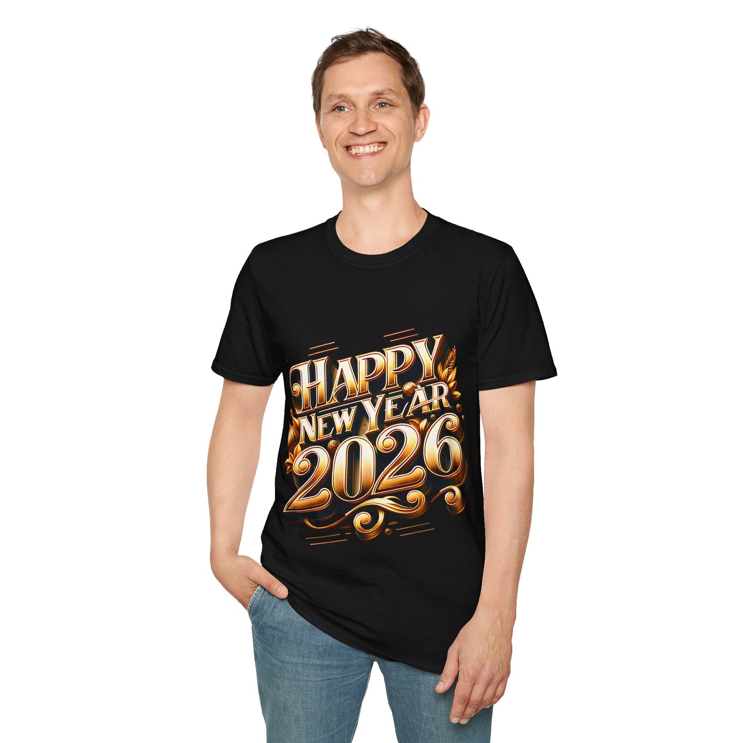 Happy New Year 2026 Unisex Softstyle T-Shirt