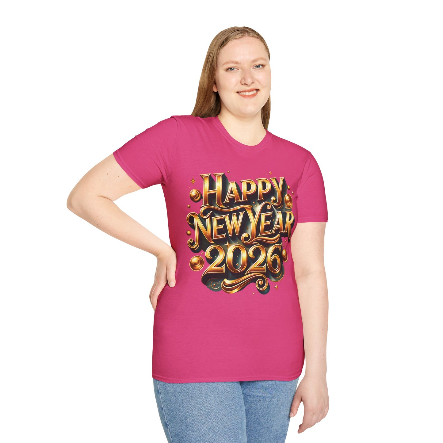 Happy New Year 2026 Unisex Softstyle T-Shirt