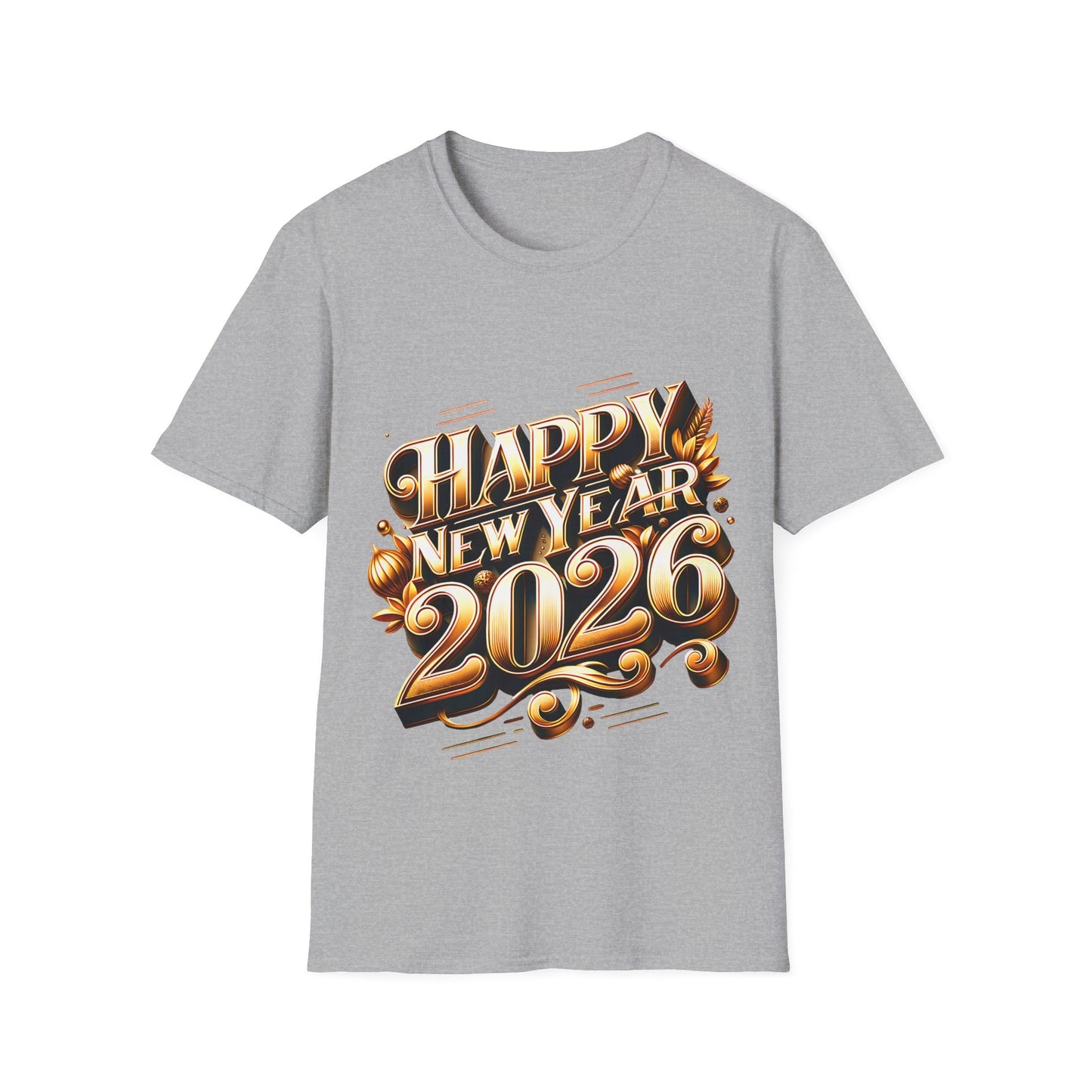 Happy New Year 2026 Unisex Softstyle T-Shirt