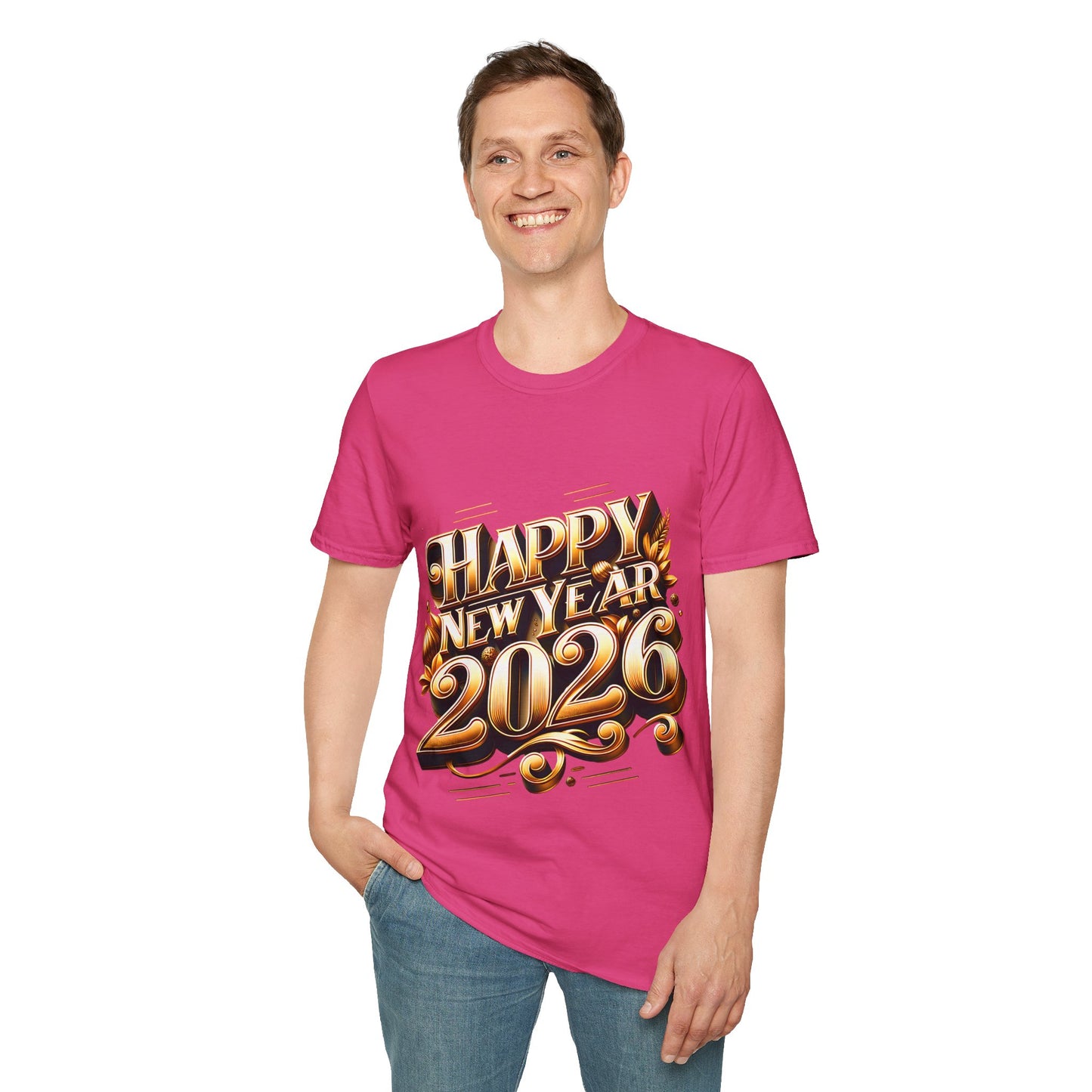 Happy New Year 2026 Unisex Softstyle T-Shirt