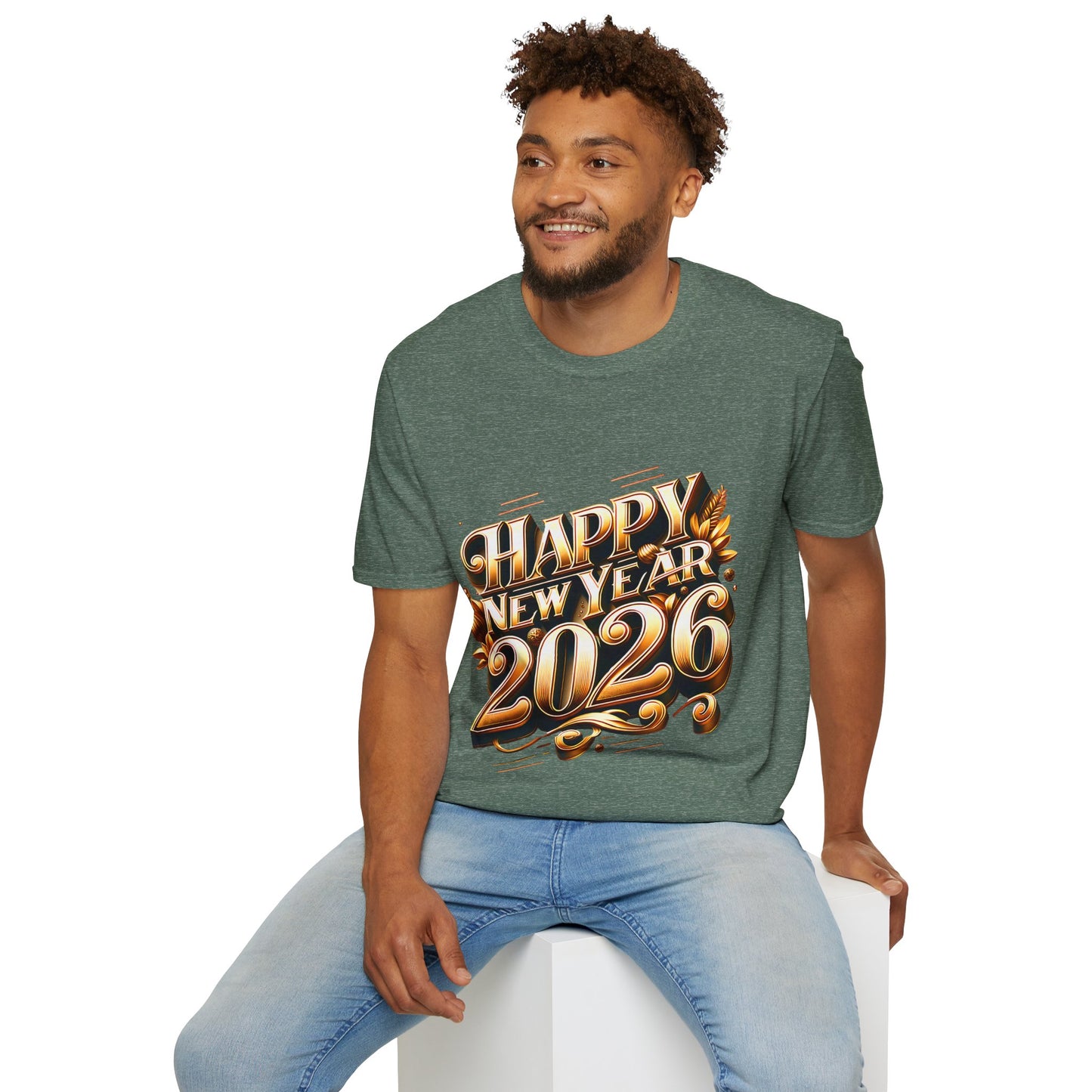 Happy New Year 2026 Unisex Softstyle T-Shirt