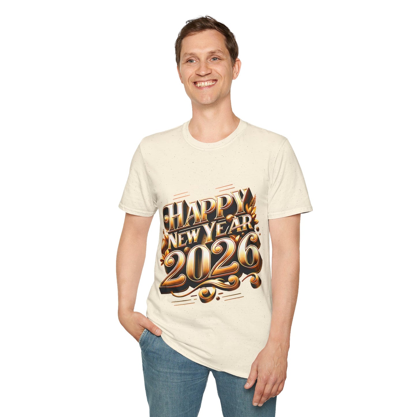 Happy New Year 2026 Unisex Softstyle T-Shirt