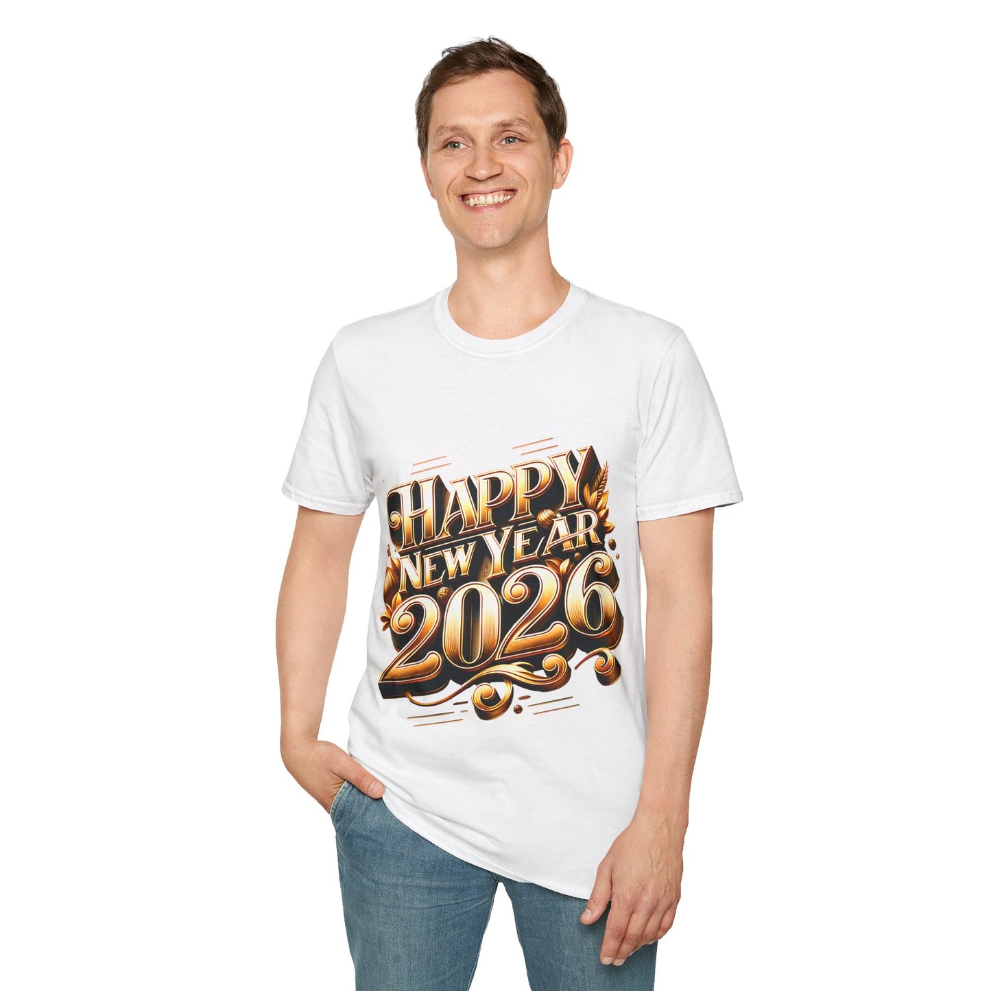Happy New Year 2026 Unisex Softstyle T-Shirt
