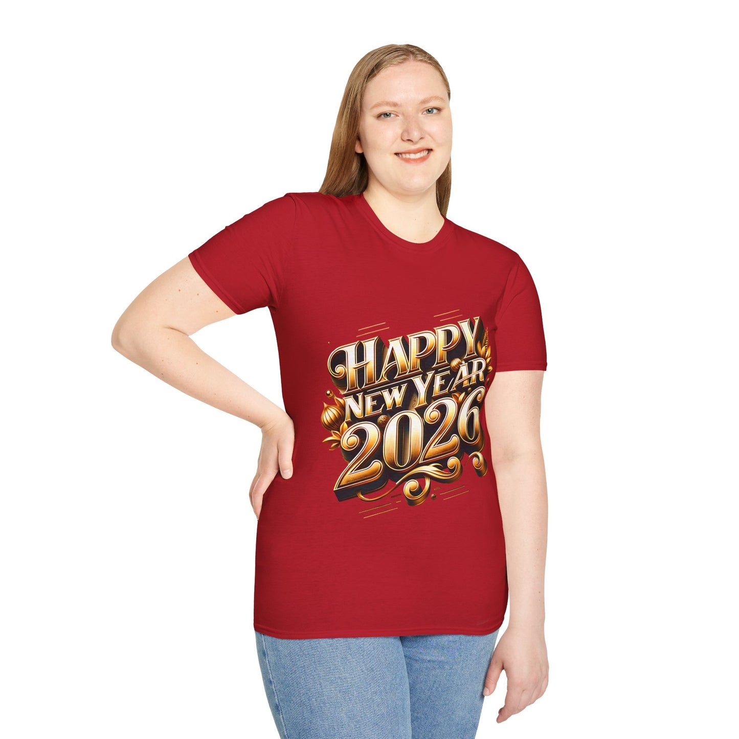 Happy New Year 2026 Unisex Softstyle T-Shirt