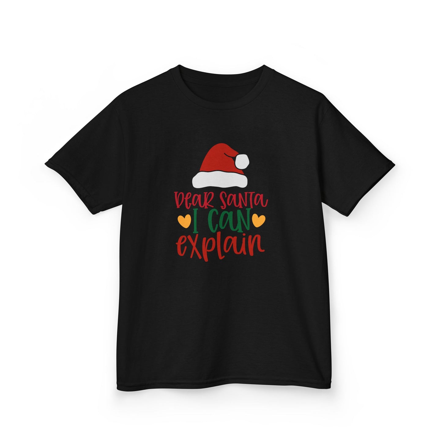 Kids Christmas T‑Shirt — “Dear Santa I Can Explain” Holiday Tee