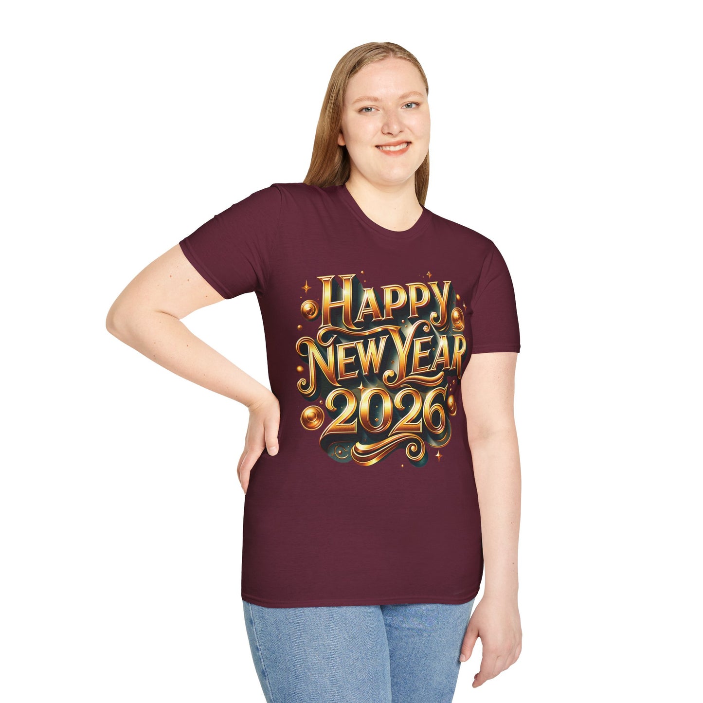 Happy New Year 2026 Unisex Softstyle T-Shirt