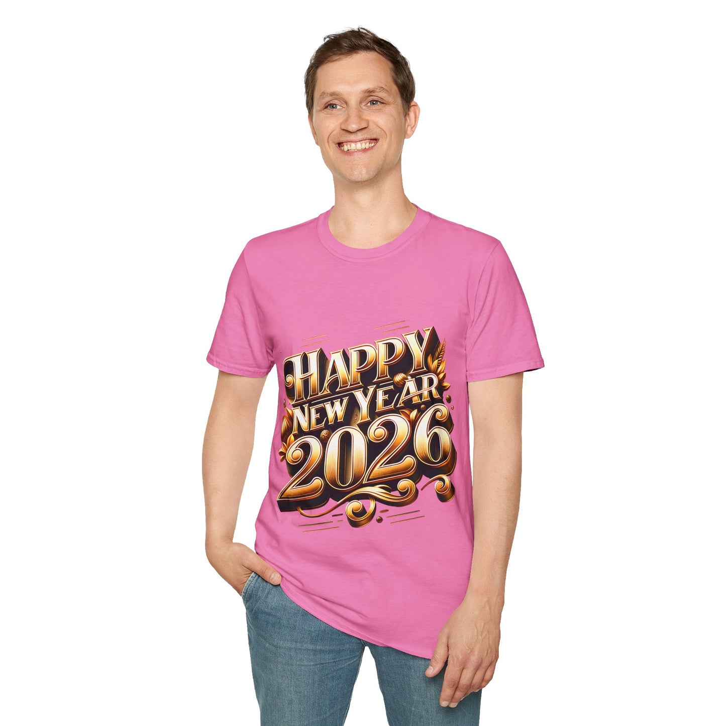 Happy New Year 2026 Unisex Softstyle T-Shirt