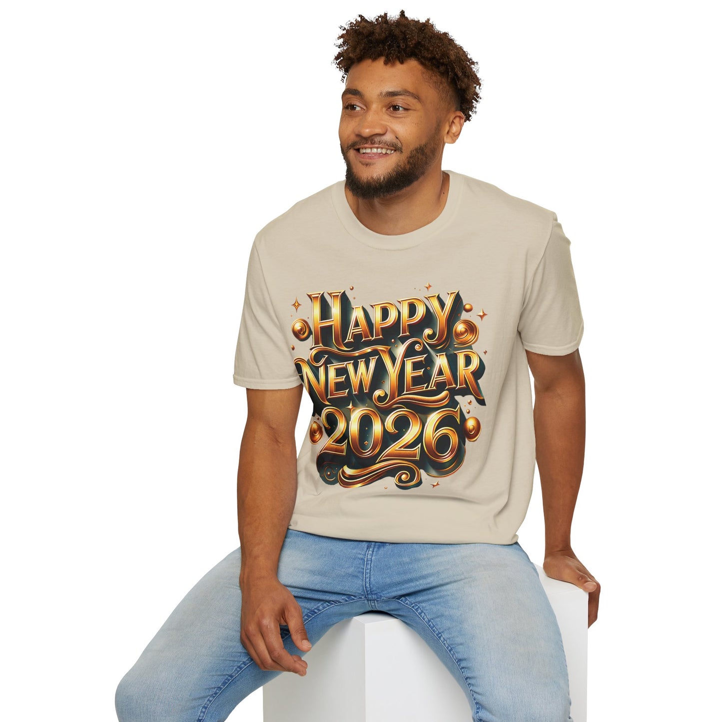 Happy New Year 2026 Unisex Softstyle T-Shirt
