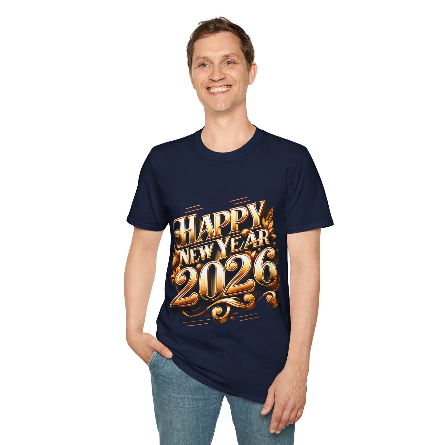 Happy New Year 2026 Unisex Softstyle T-Shirt