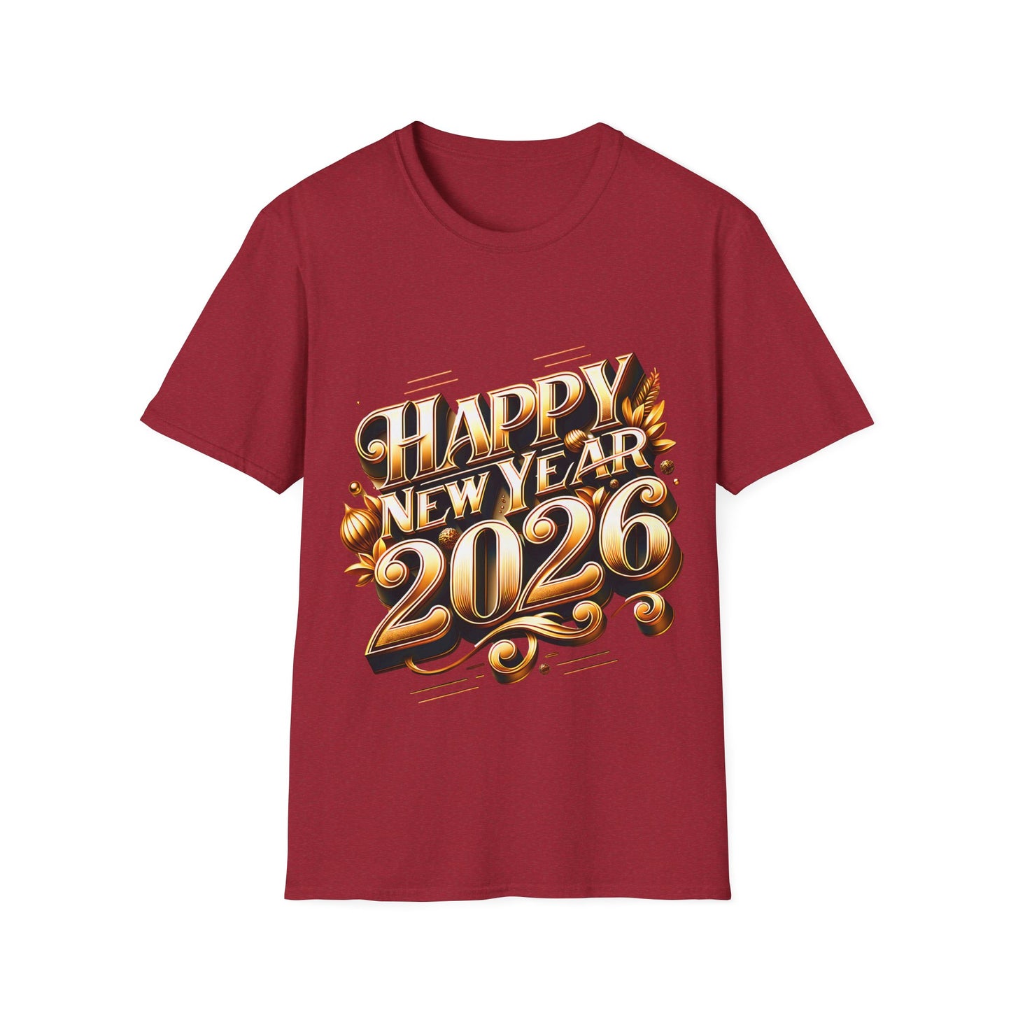 Happy New Year 2026 Unisex Softstyle T-Shirt